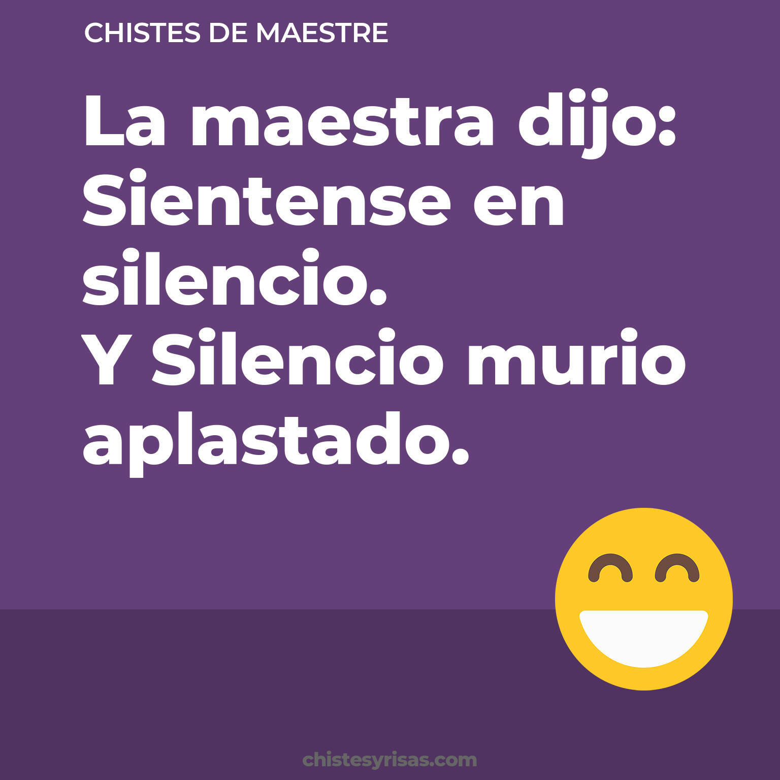 chistes de Maestre cortos