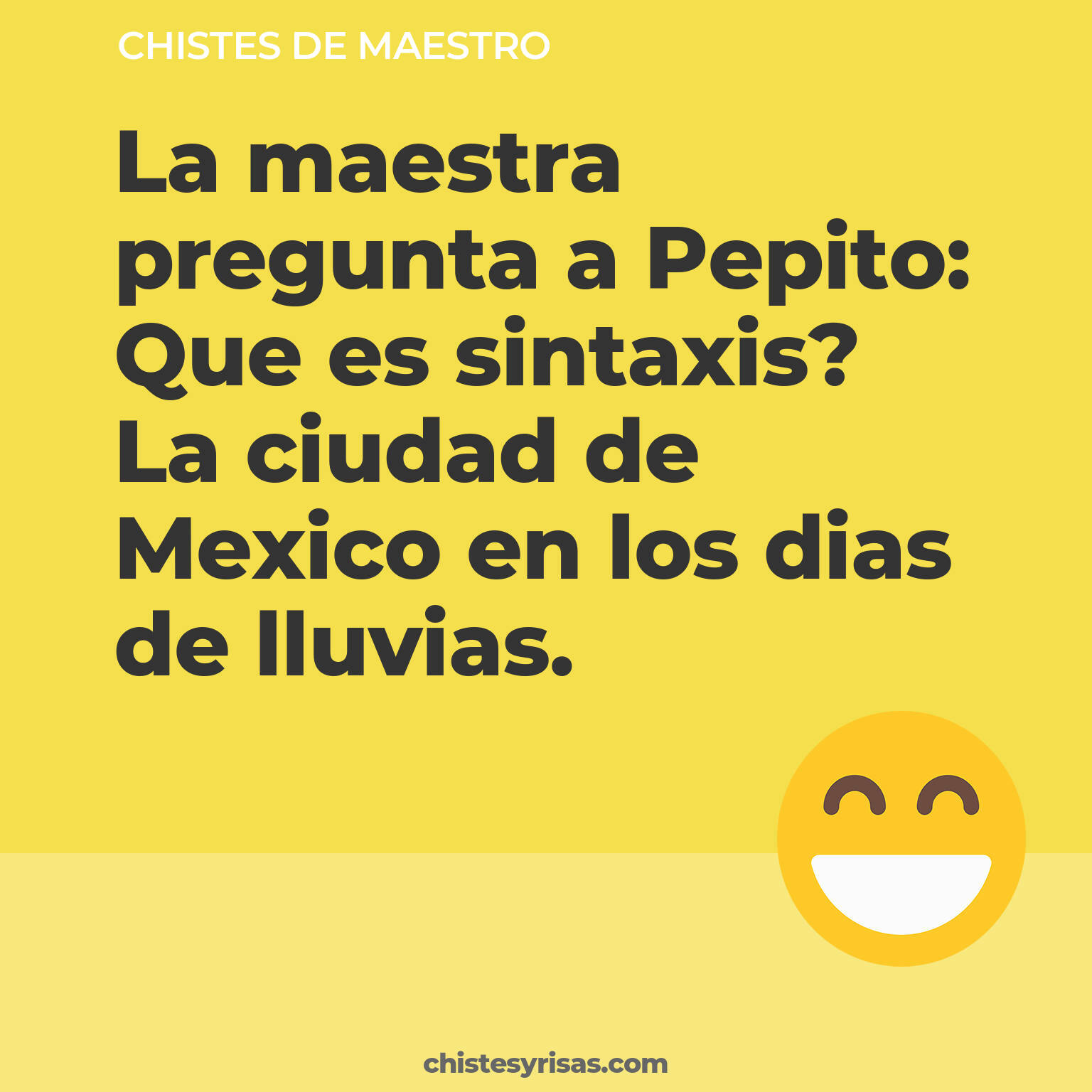 chistes de Maestro buenos foto para reir