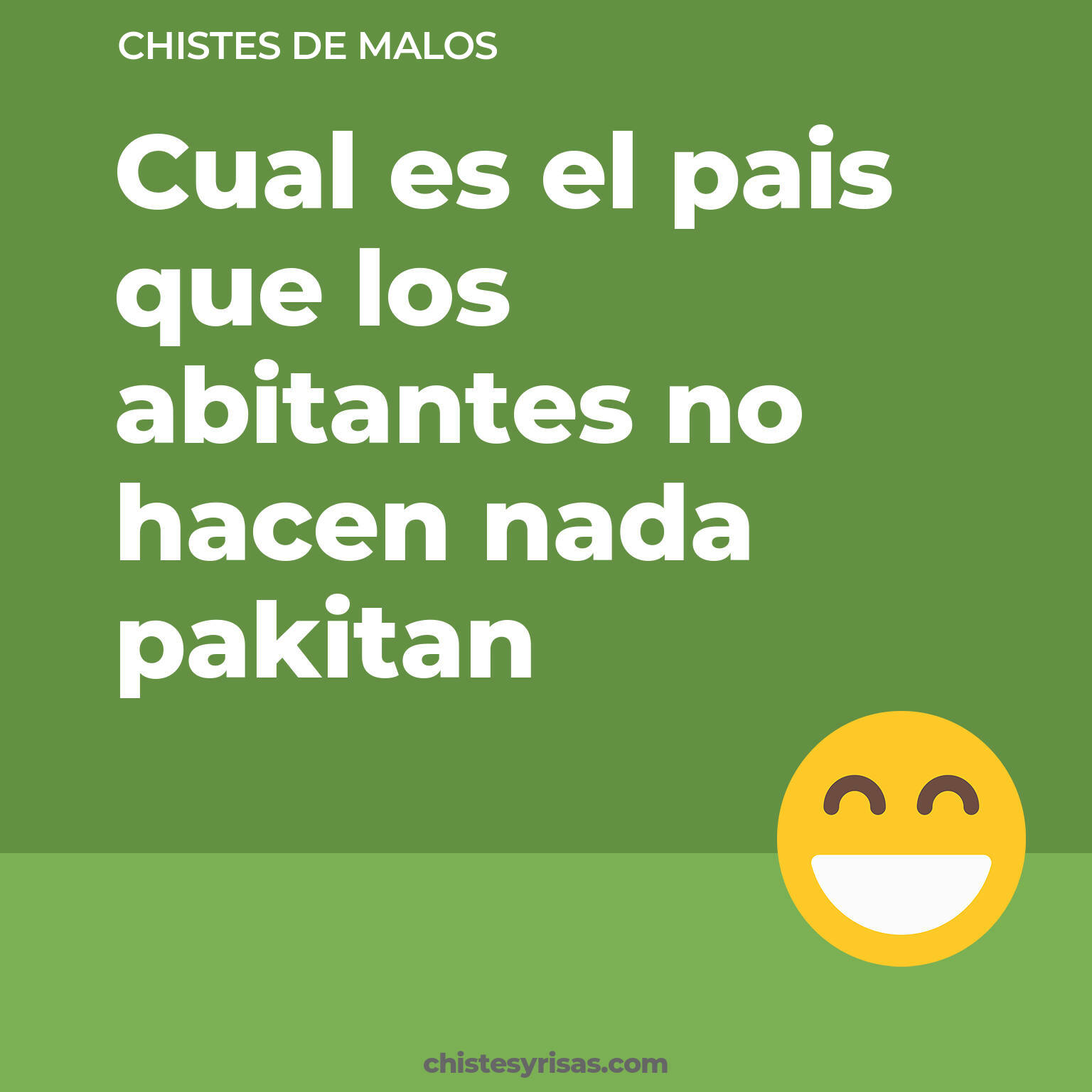 chistes de Malos buenos