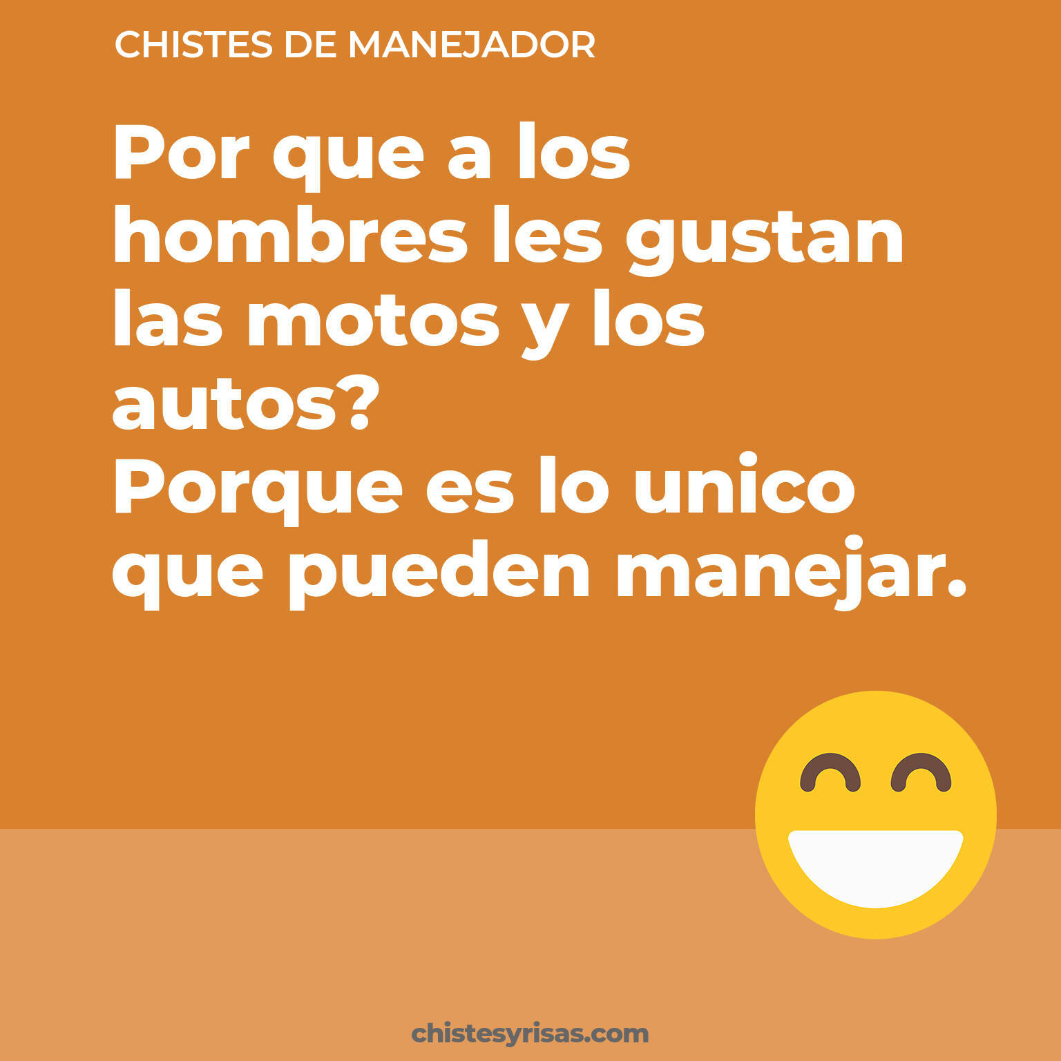 chistes de Manejador buenos