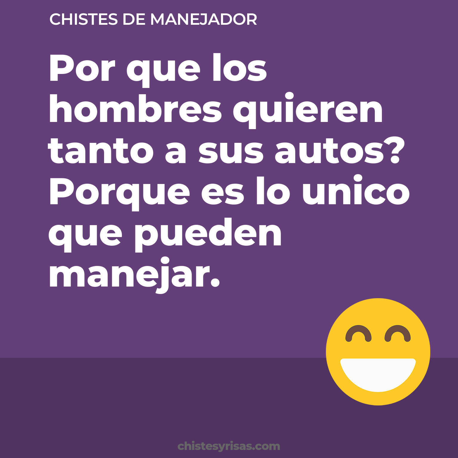 chistes de Manejador cortos