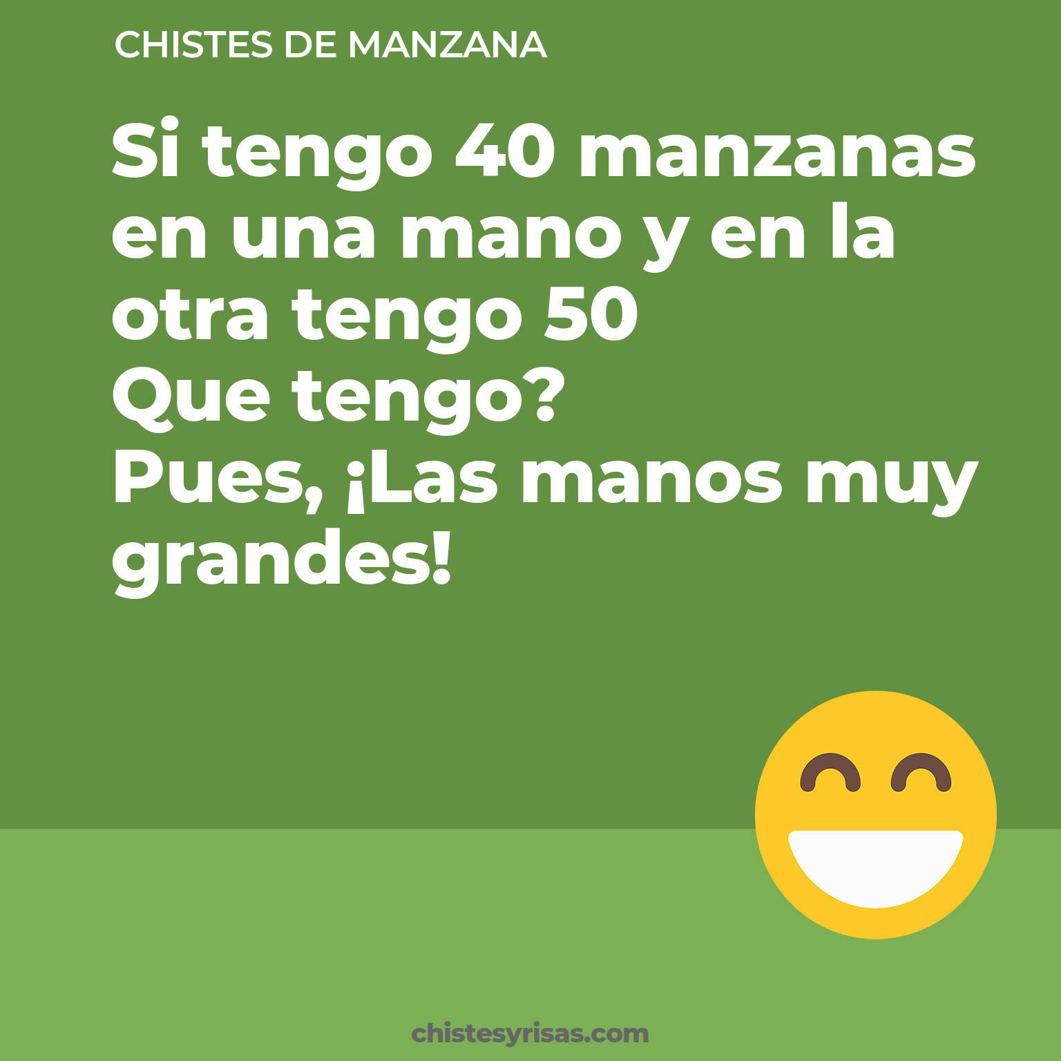 chistes de Manzana cortos