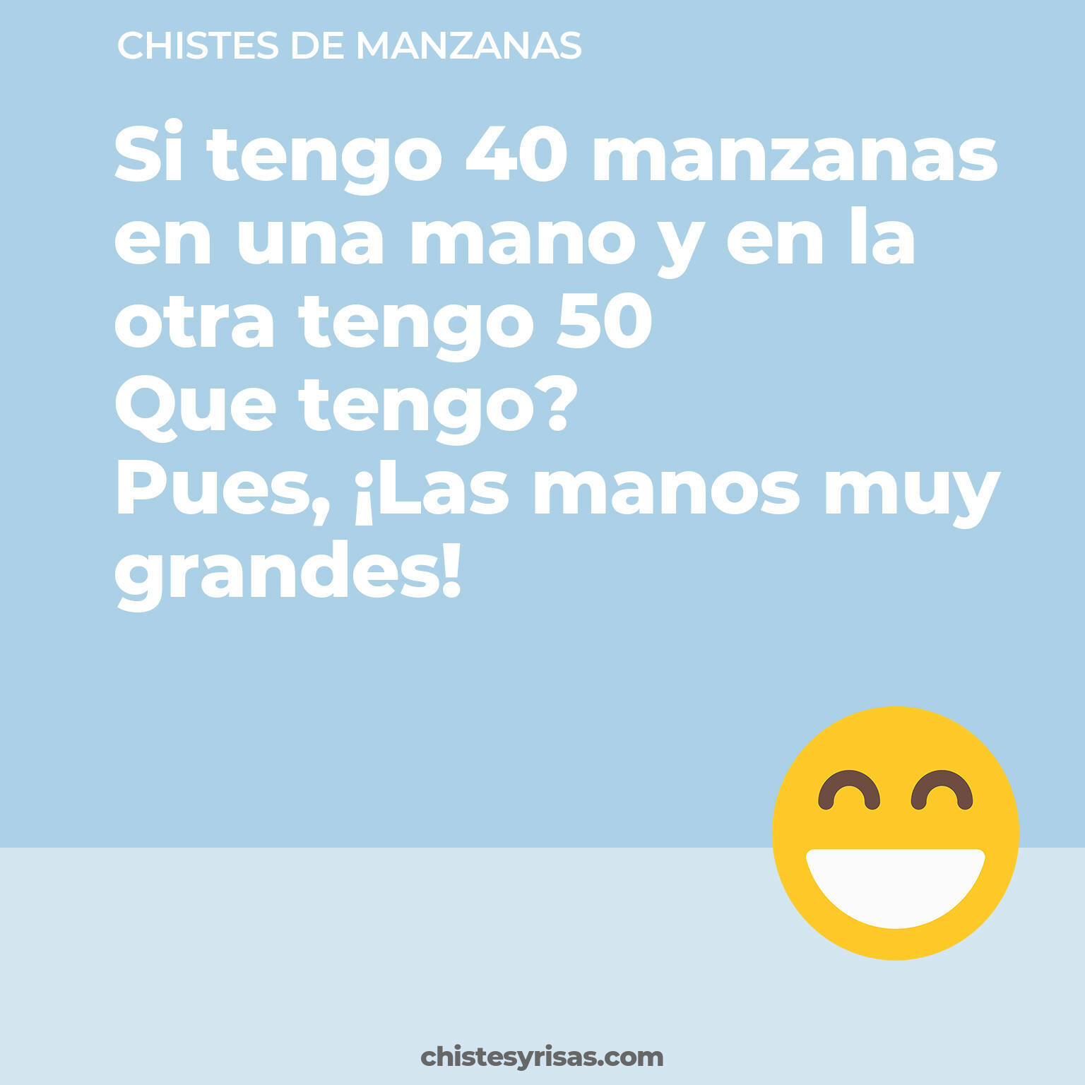 chistes de Manzanas cortos