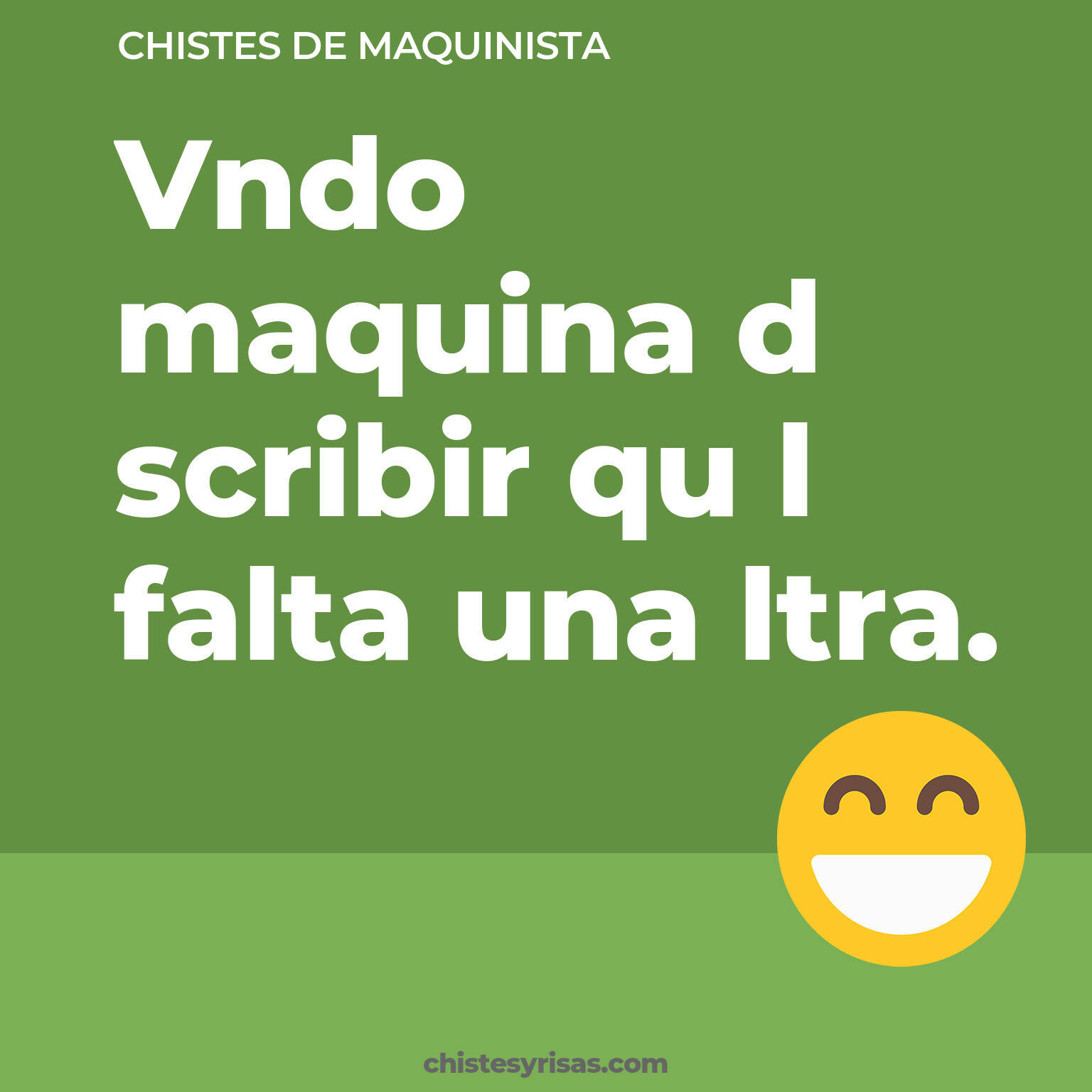 chistes de Maquinista más graciosos