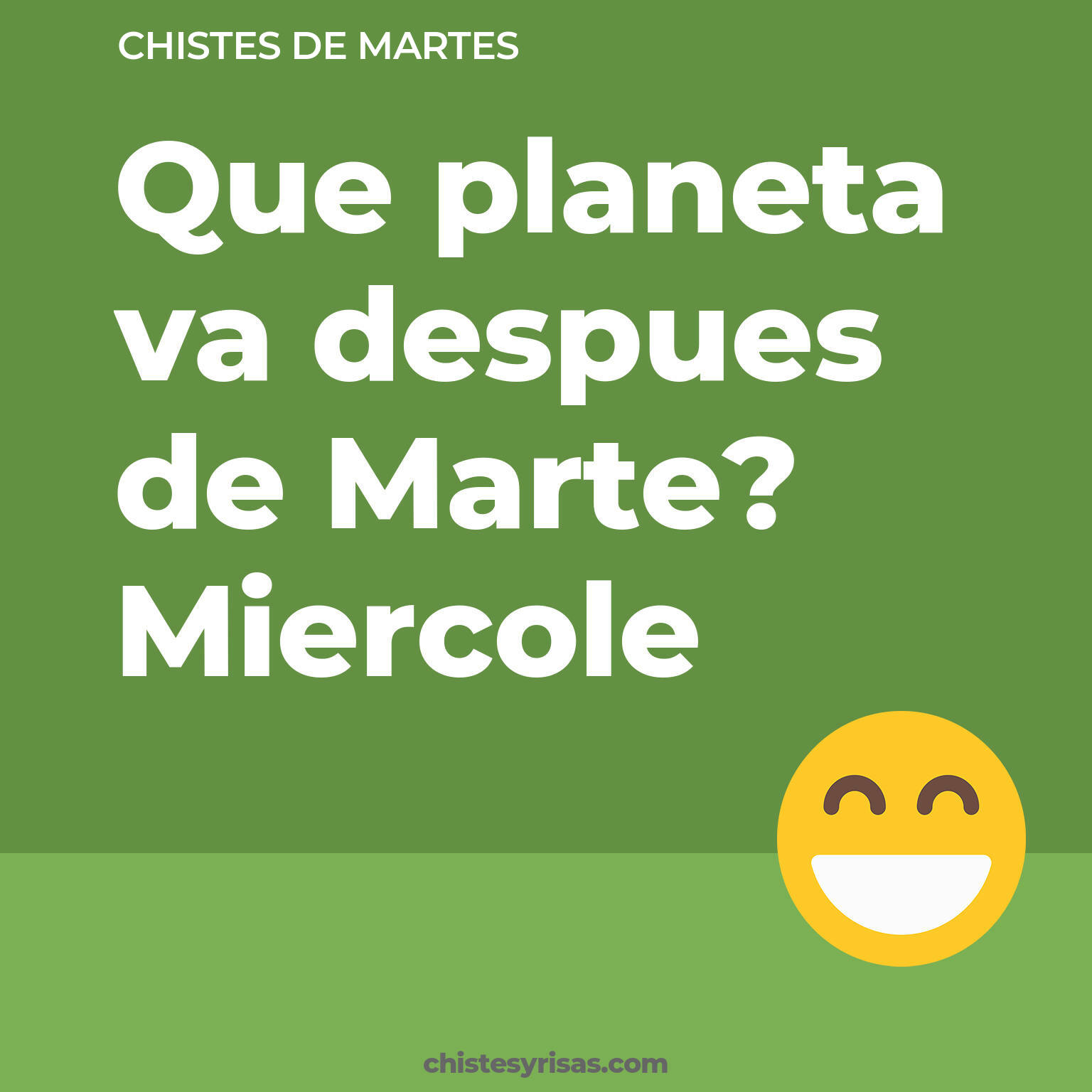 chistes de Martes cortos