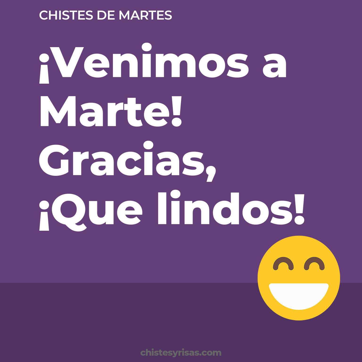 chistes de Martes buenos