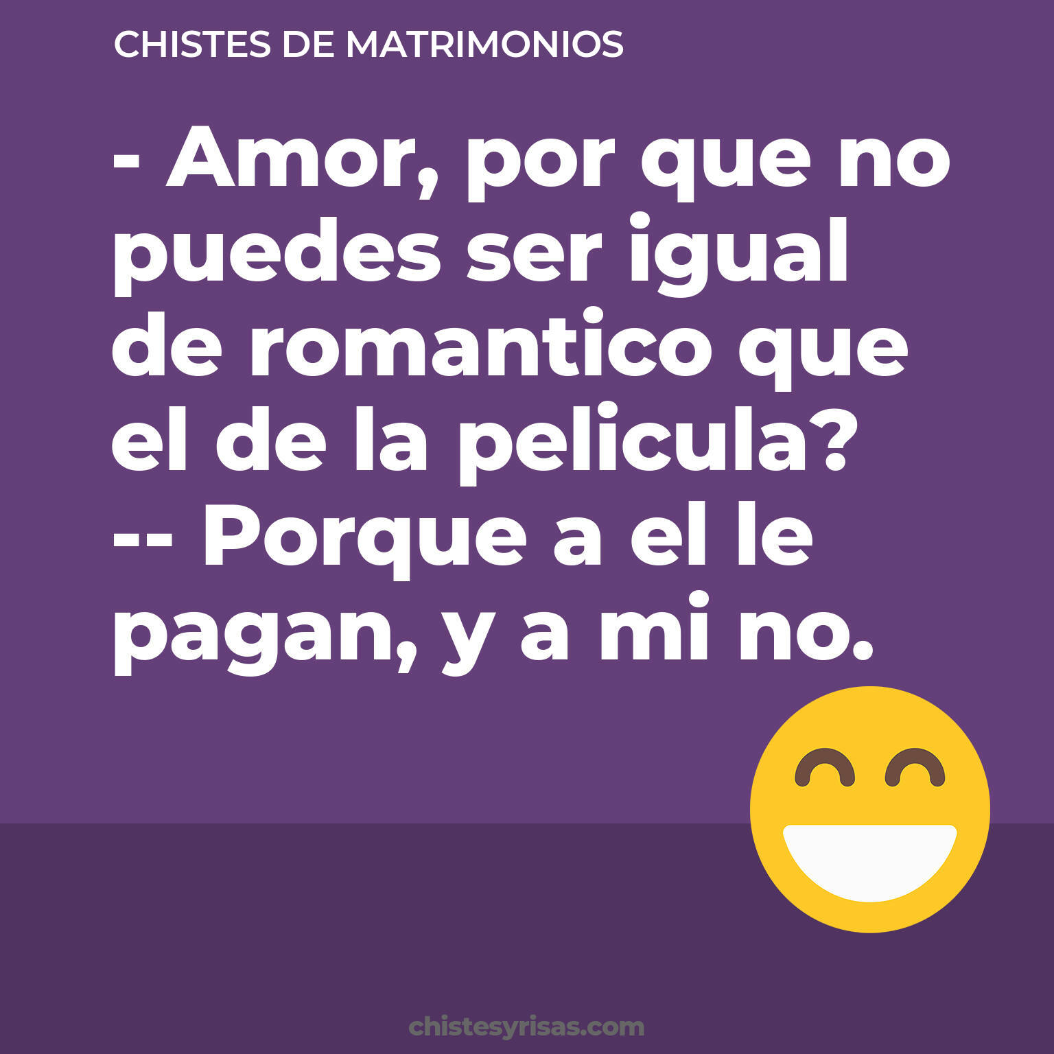 chistes de Matrimonios buenos