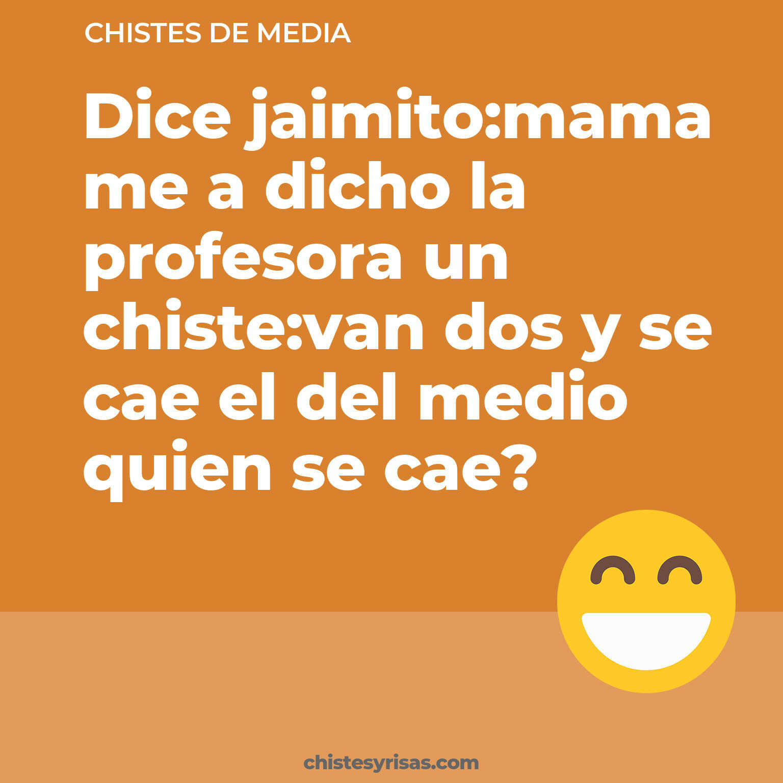 chistes de Media cortos