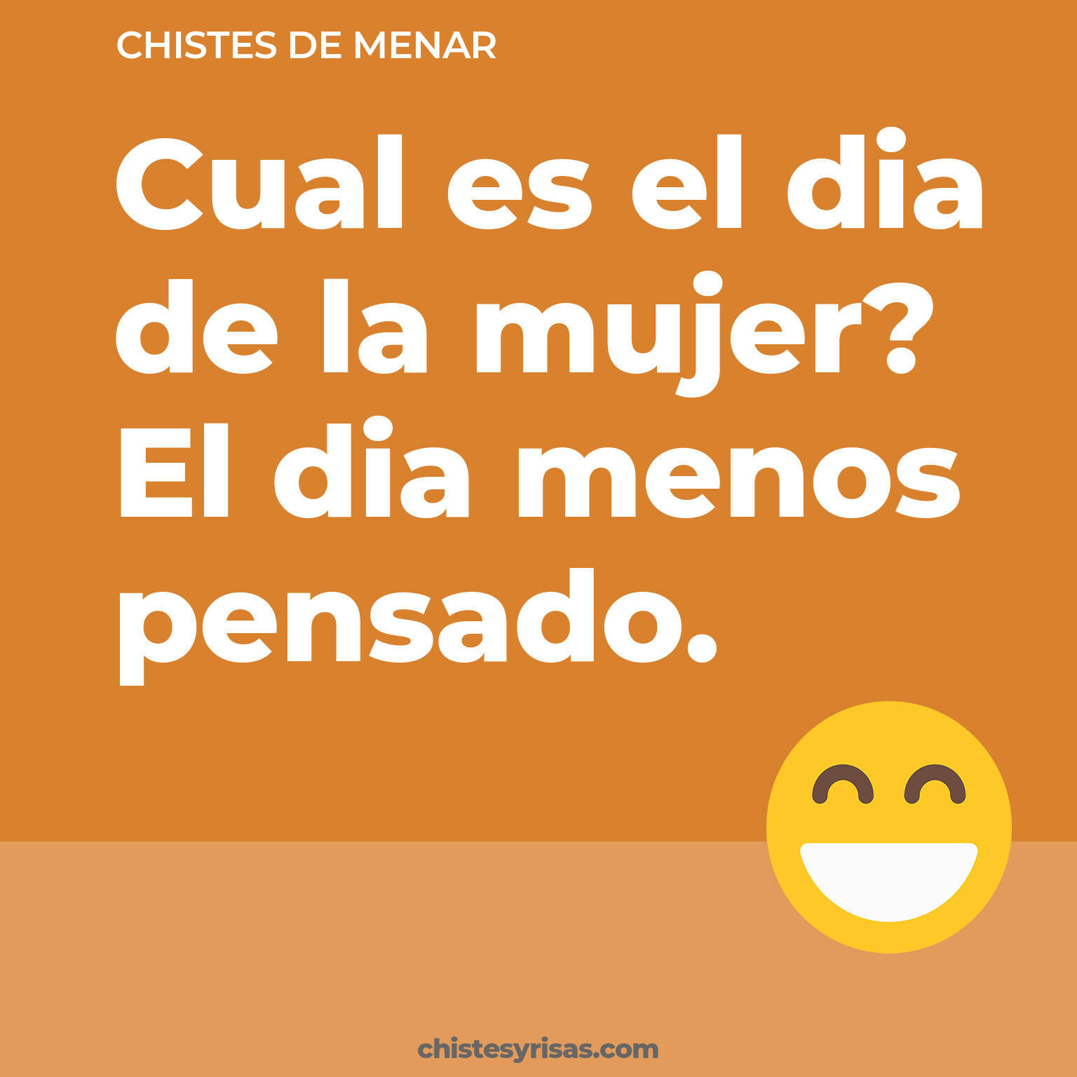 chistes de Menar más graciosos