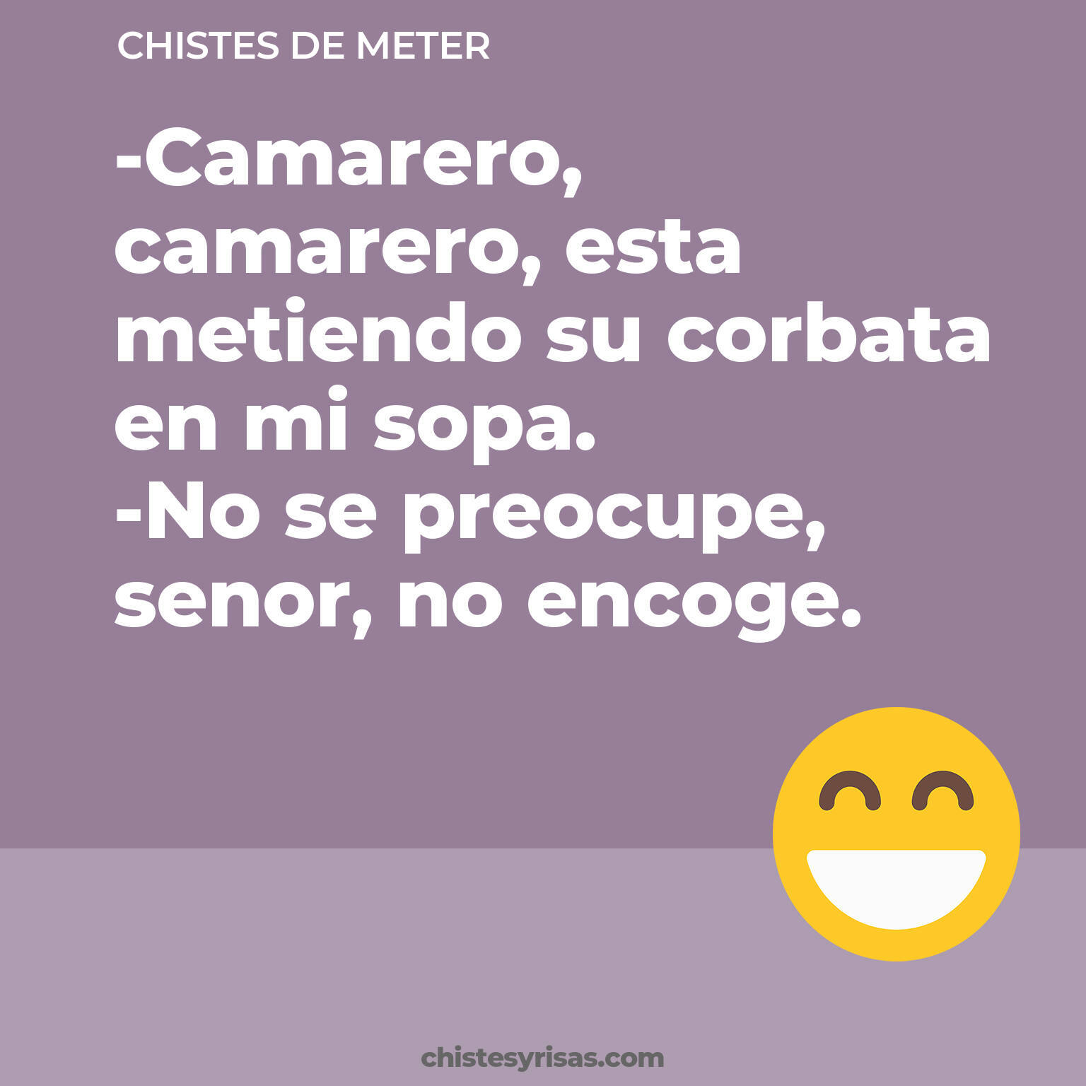 chistes de Meter más graciosos