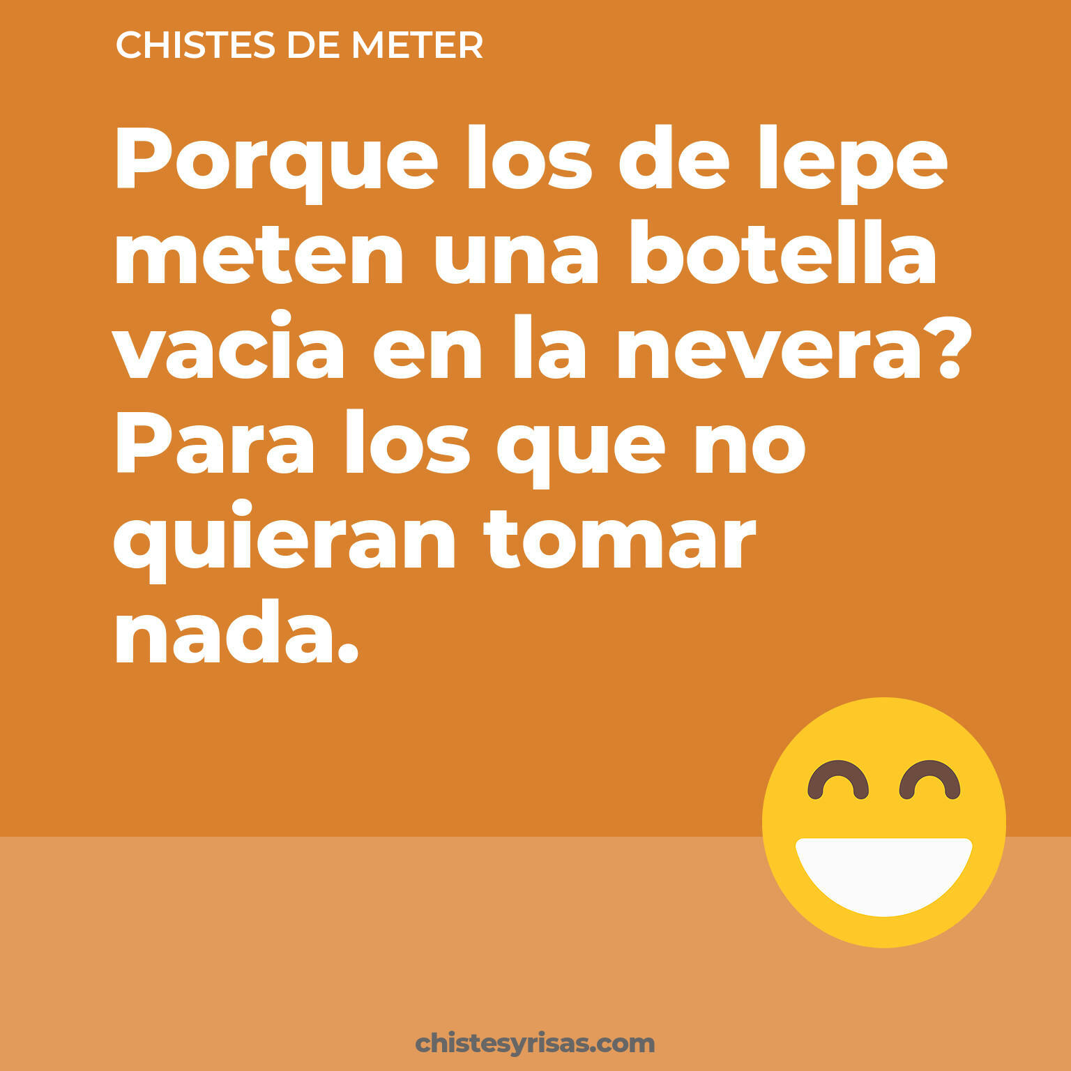chistes de Meter buenos foto para reir