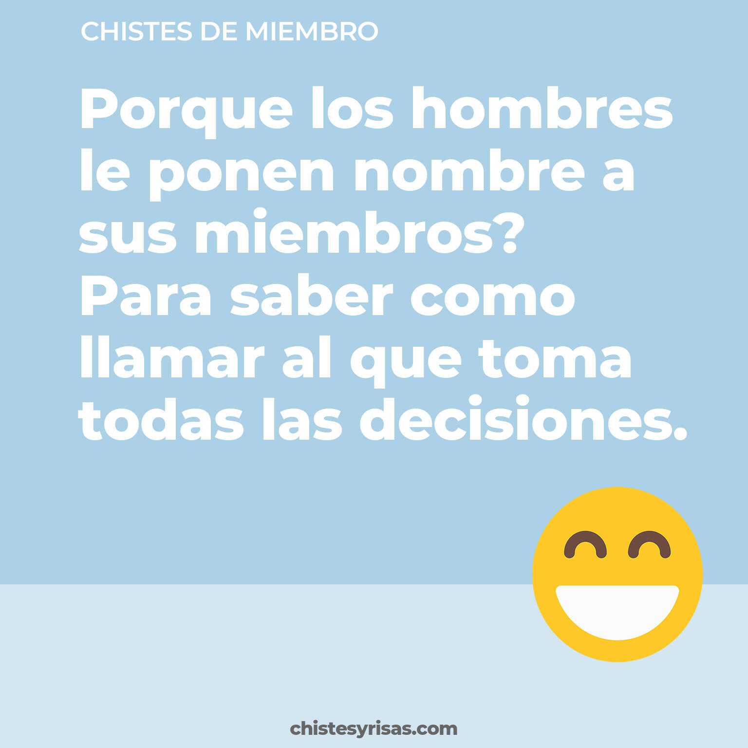 chistes de Miembro buenos