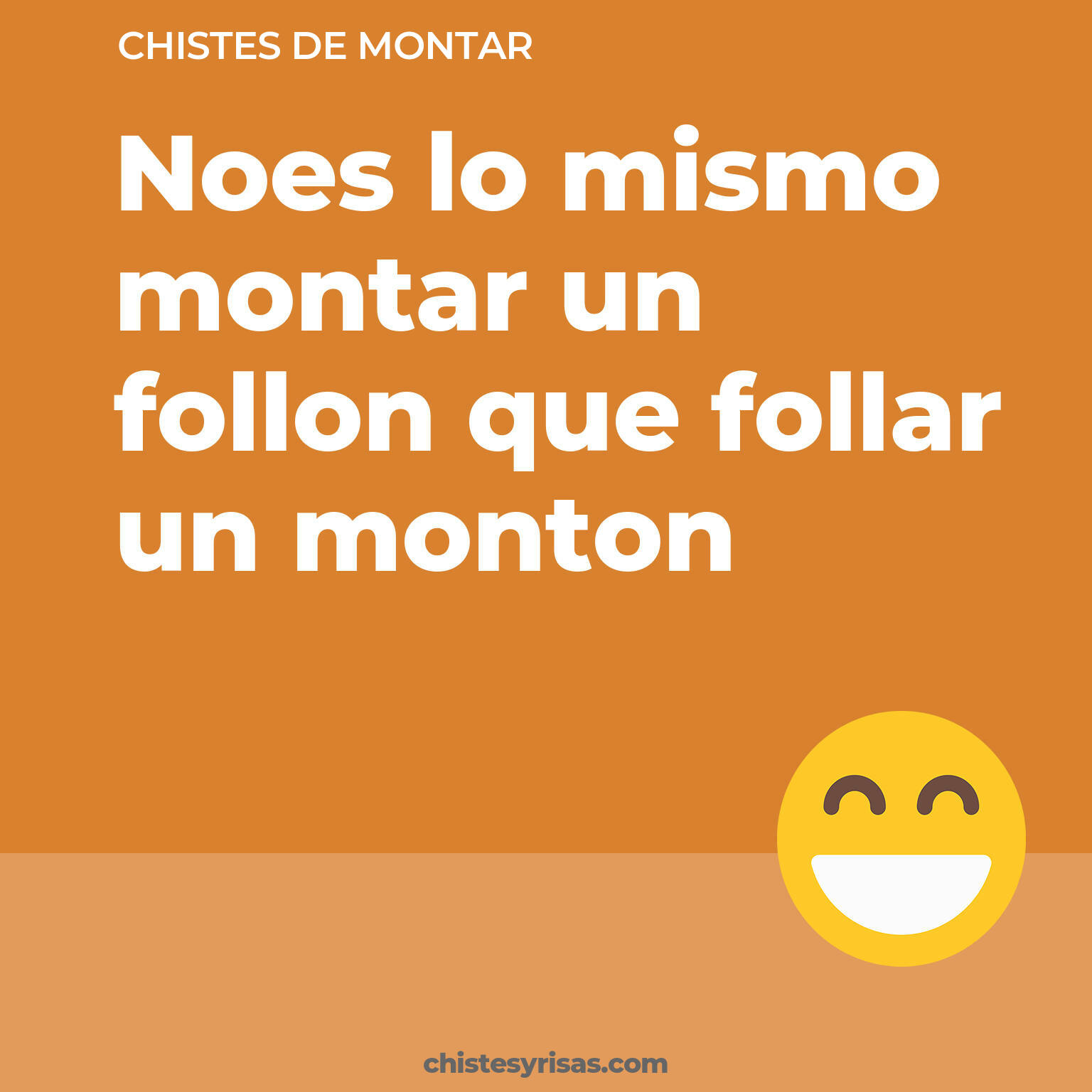 chistes de Montar cortos