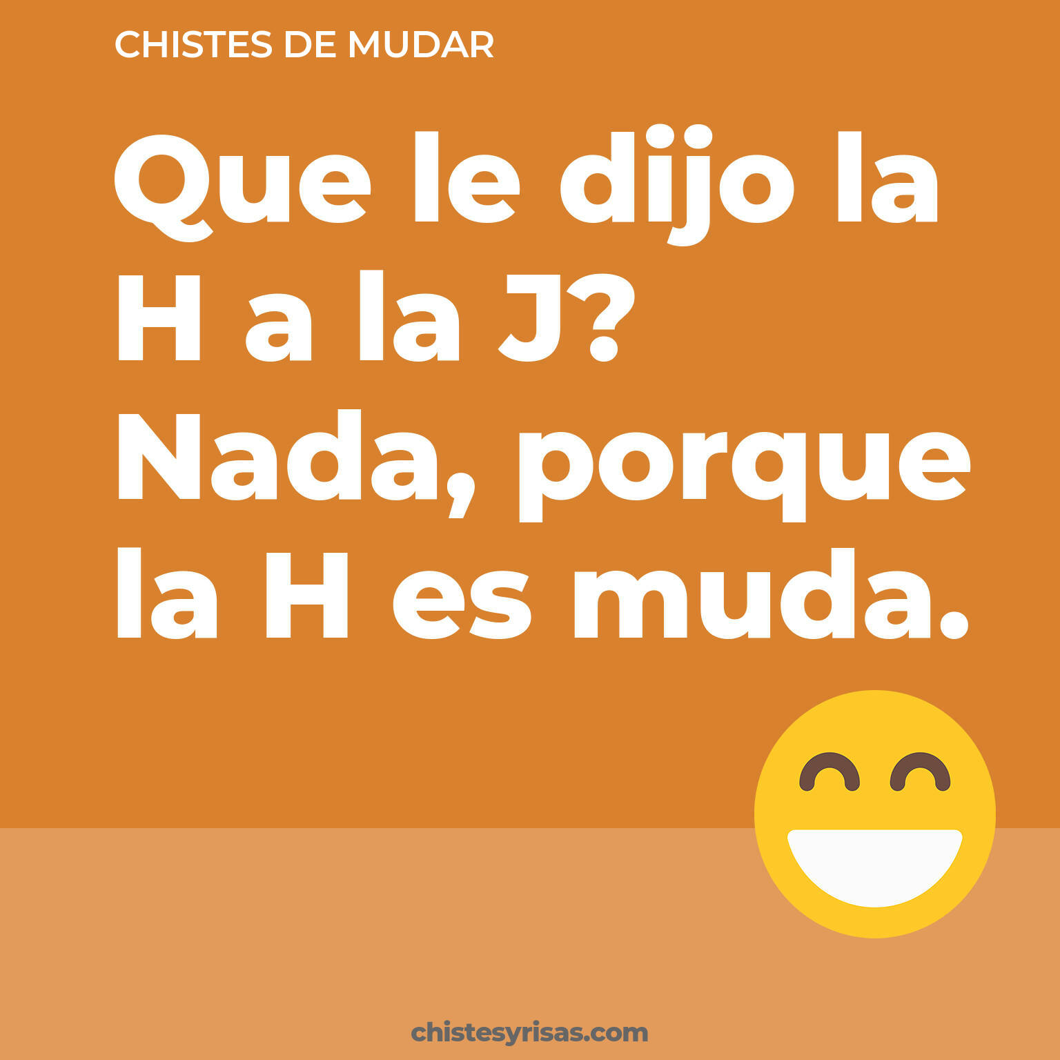 chistes de Mudar cortos