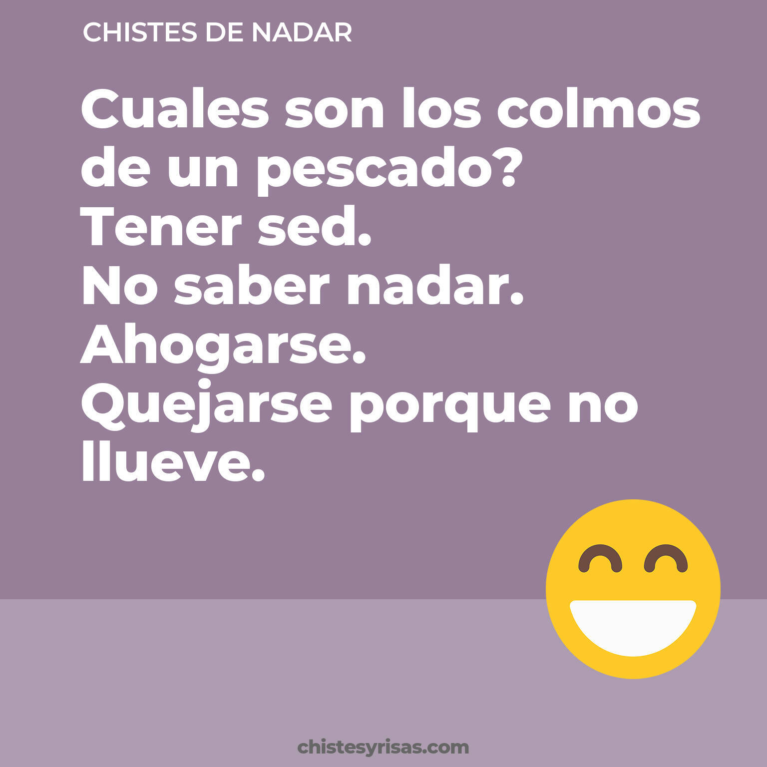 chistes de Nadar buenos