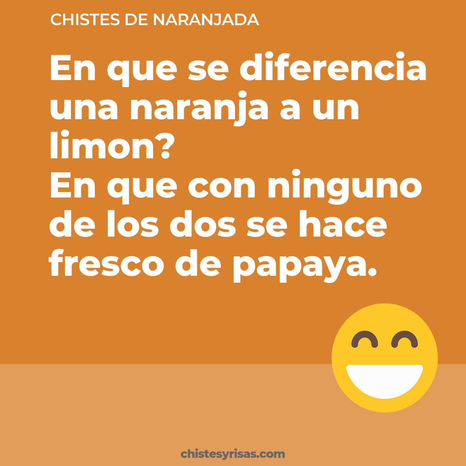 chistes de Naranjada más graciosos