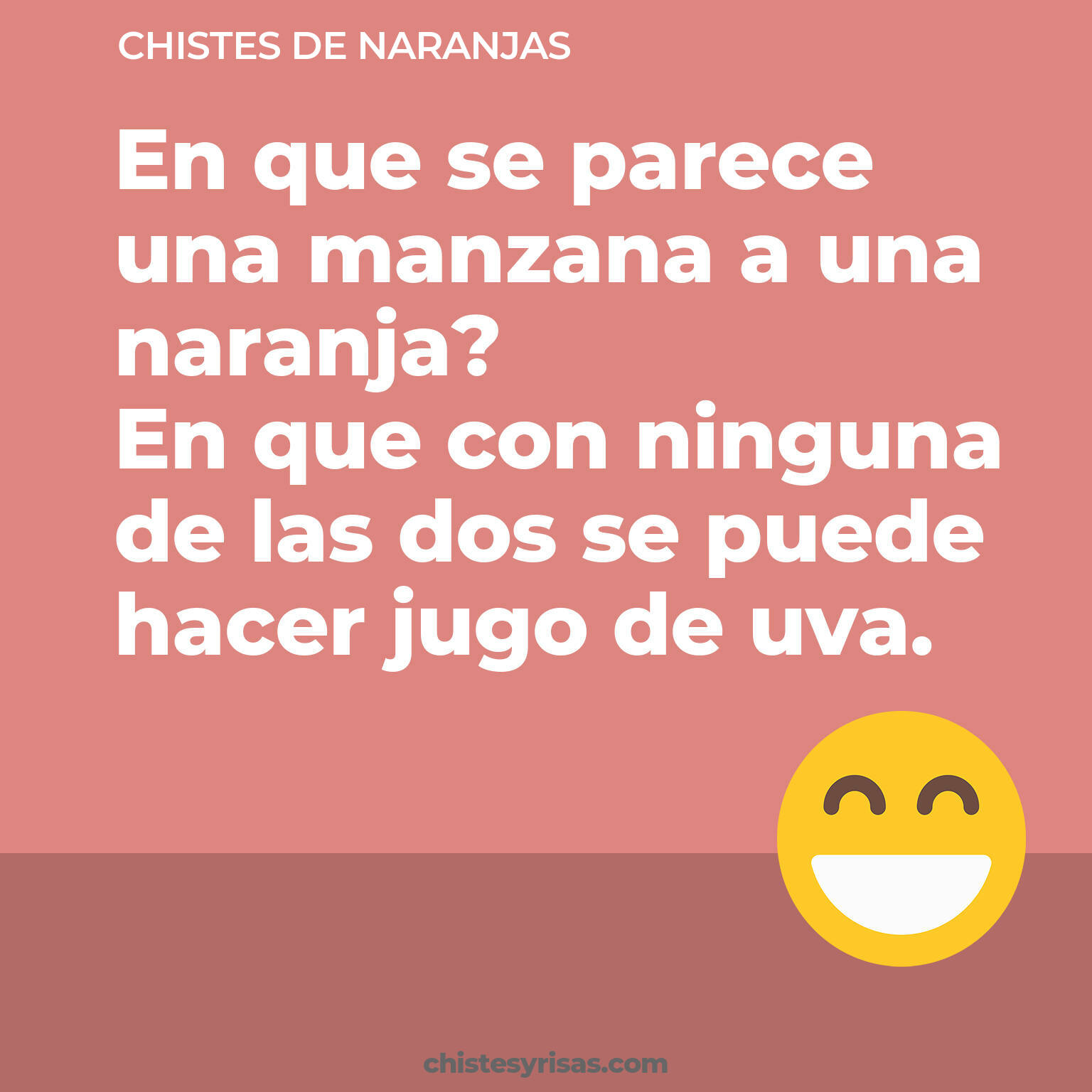 chistes de Naranjas cortos