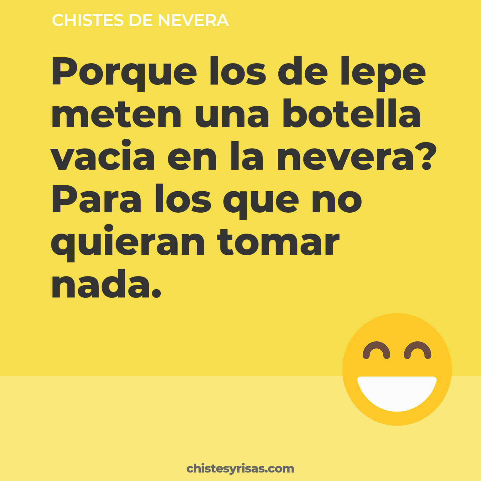 chistes de Nevera cortos