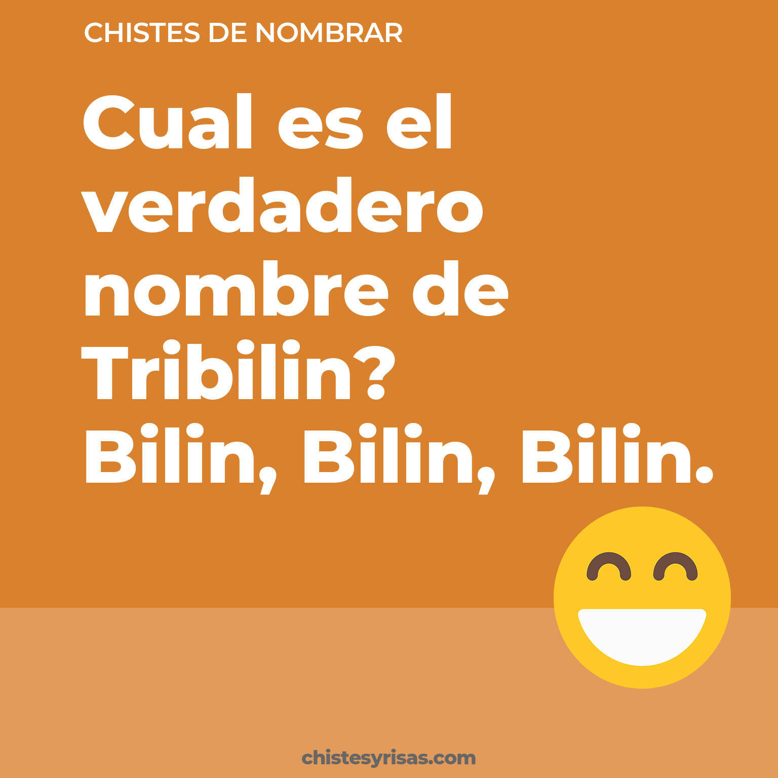 chistes de Nombrar cortos