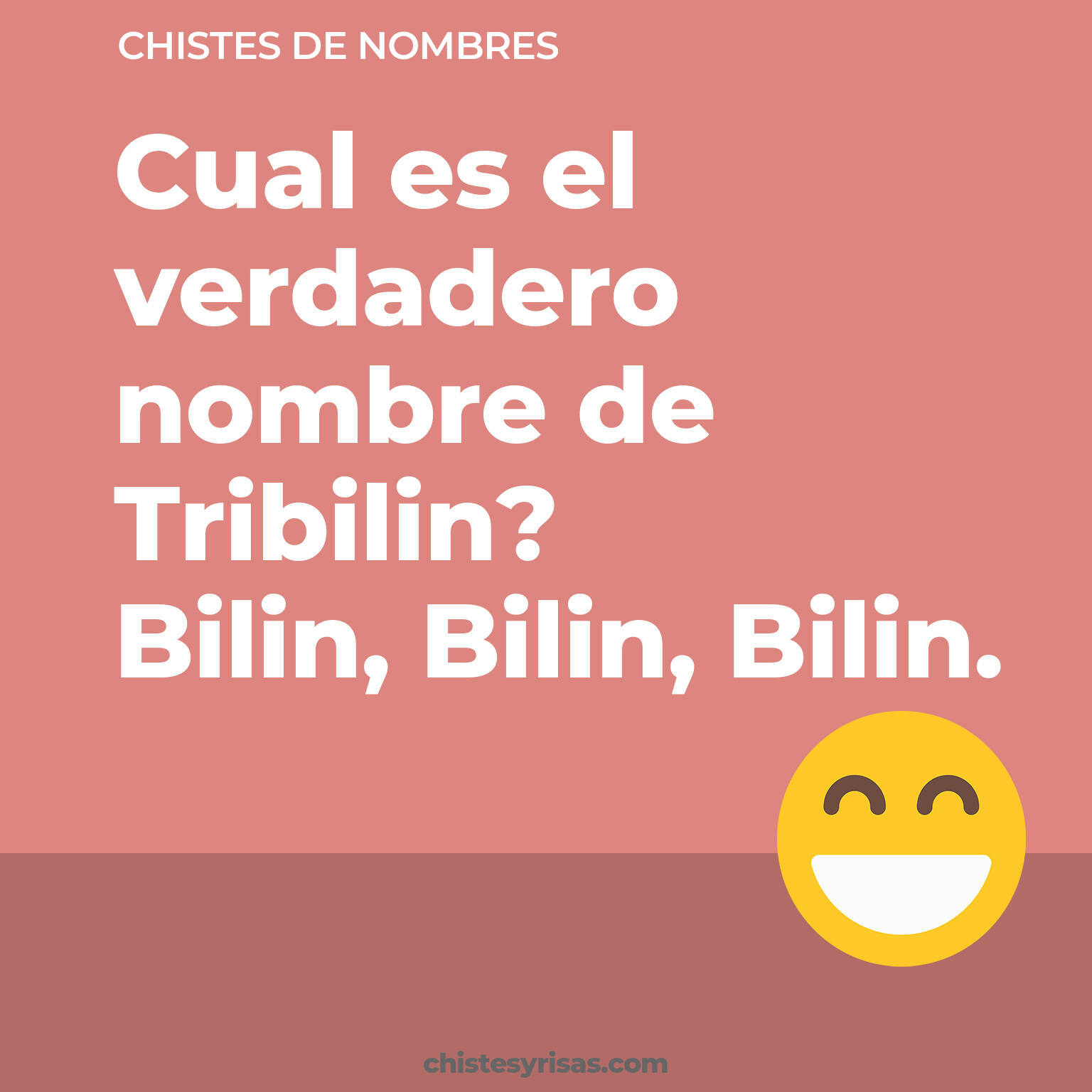 chistes de Nombres cortos