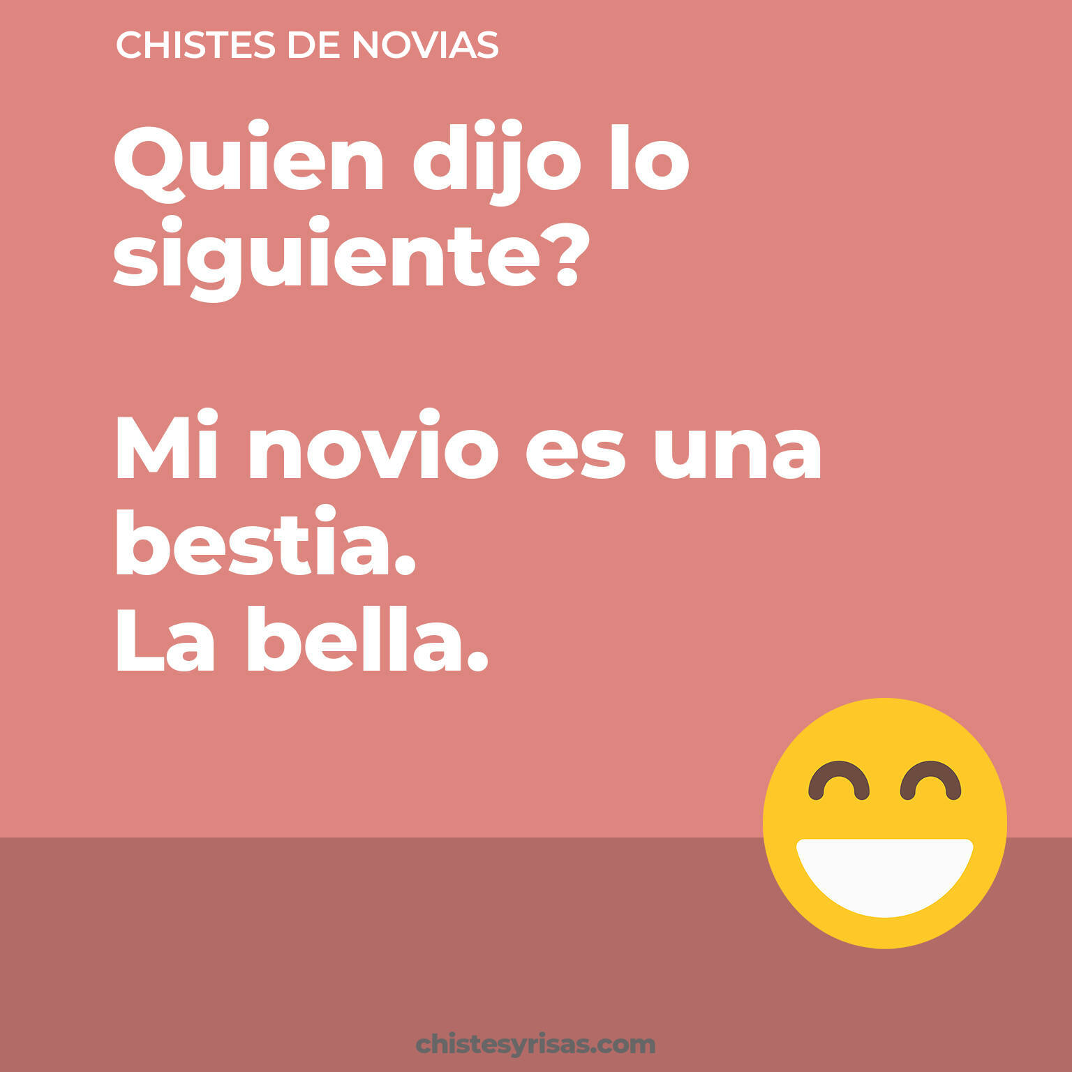 chistes de Novias cortos