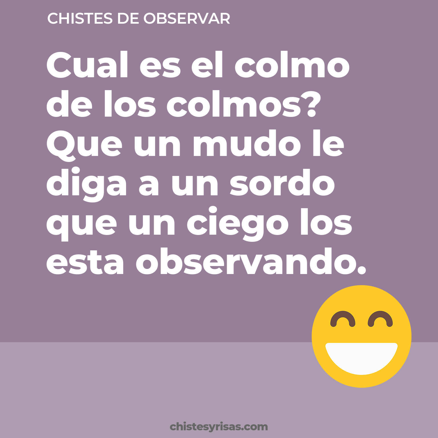 chistes de Observar buenos