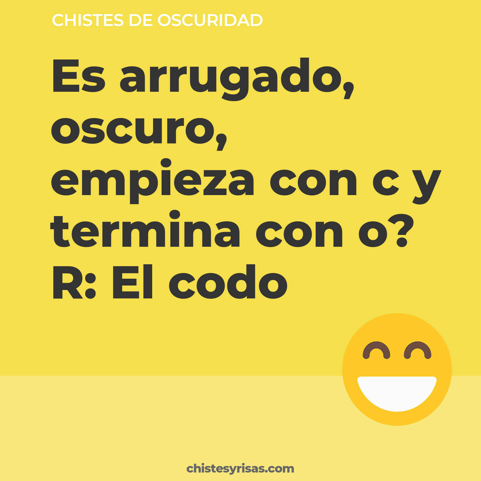 chistes de Oscuridad buenos foto para reir