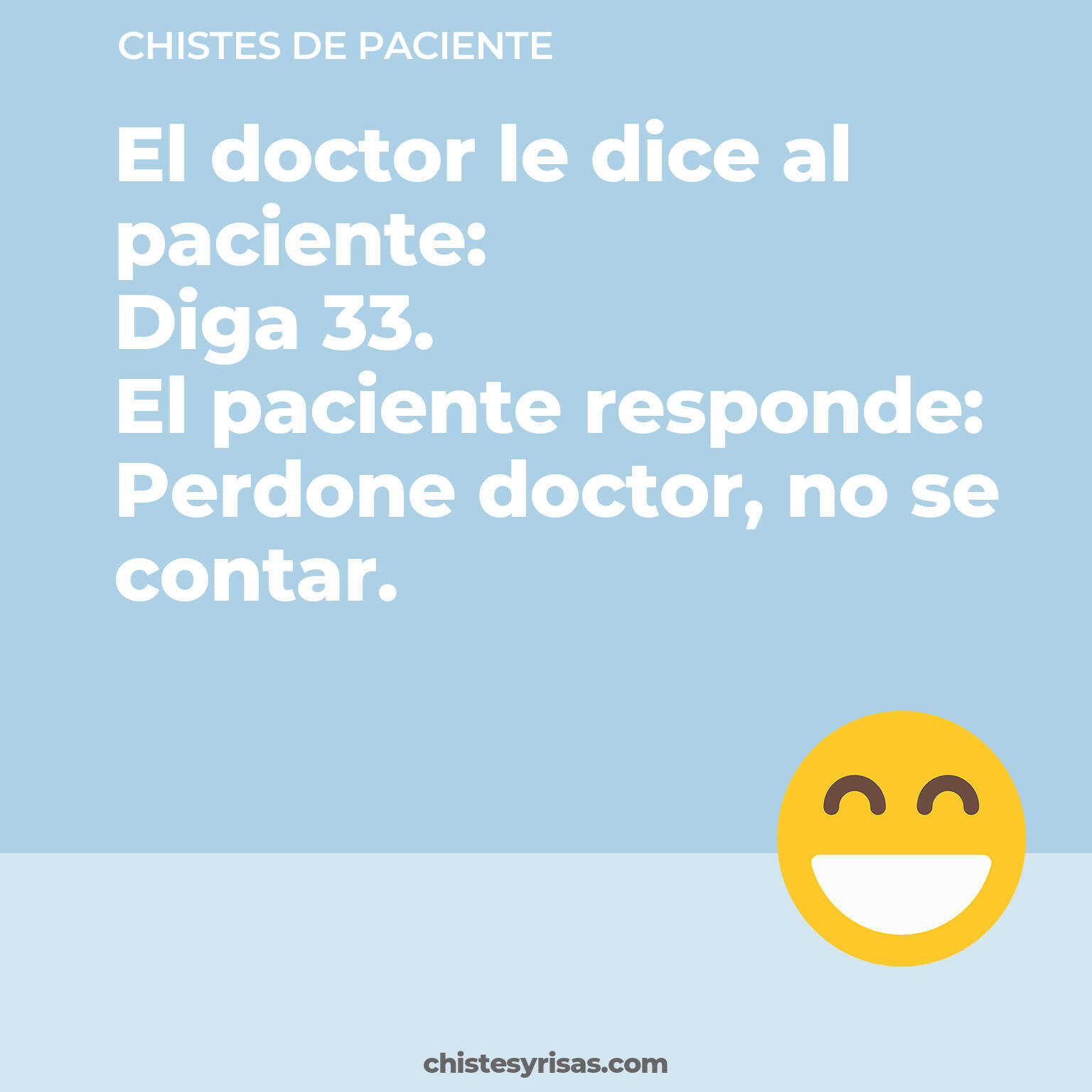 chistes de Paciente cortos