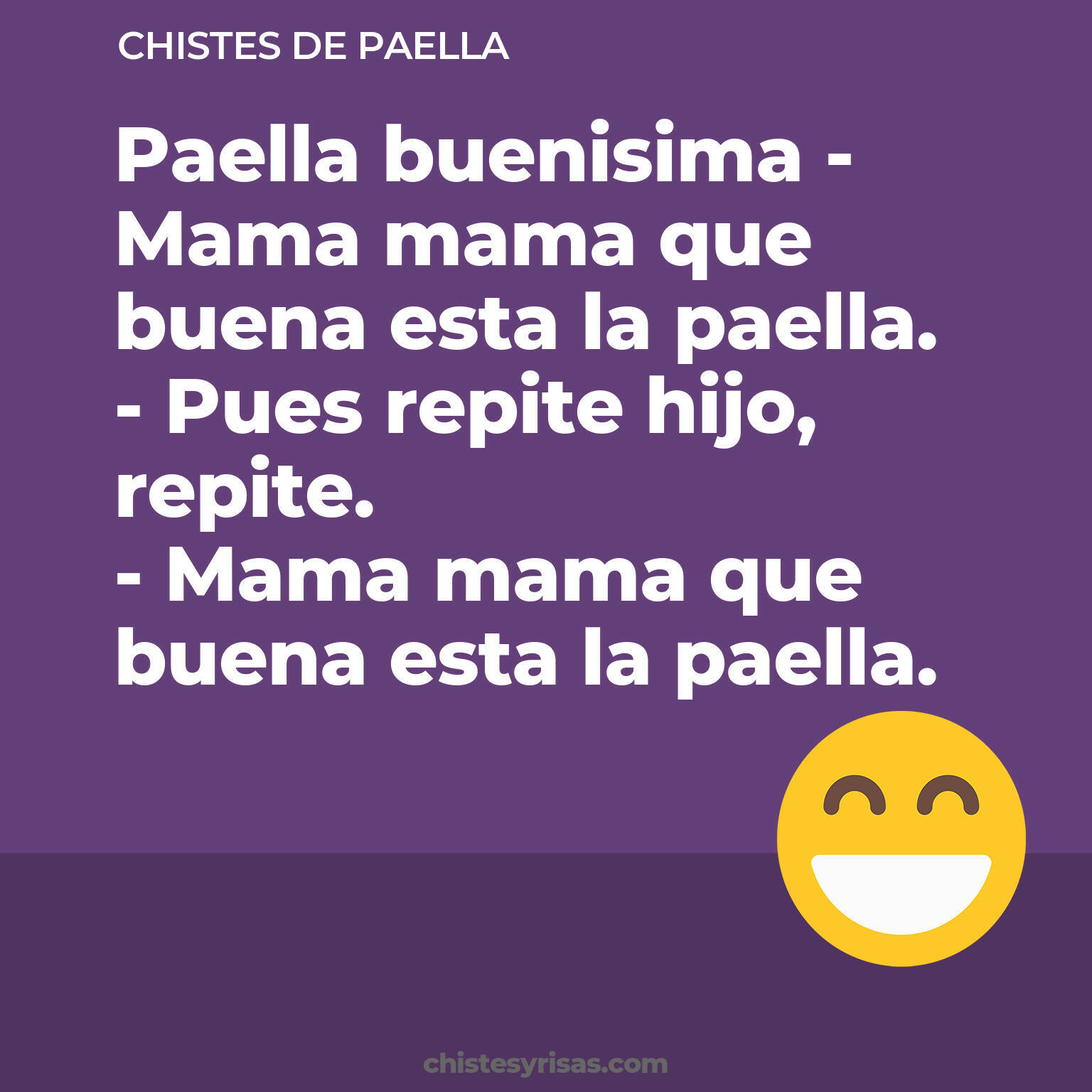 chistes de Paella cortos