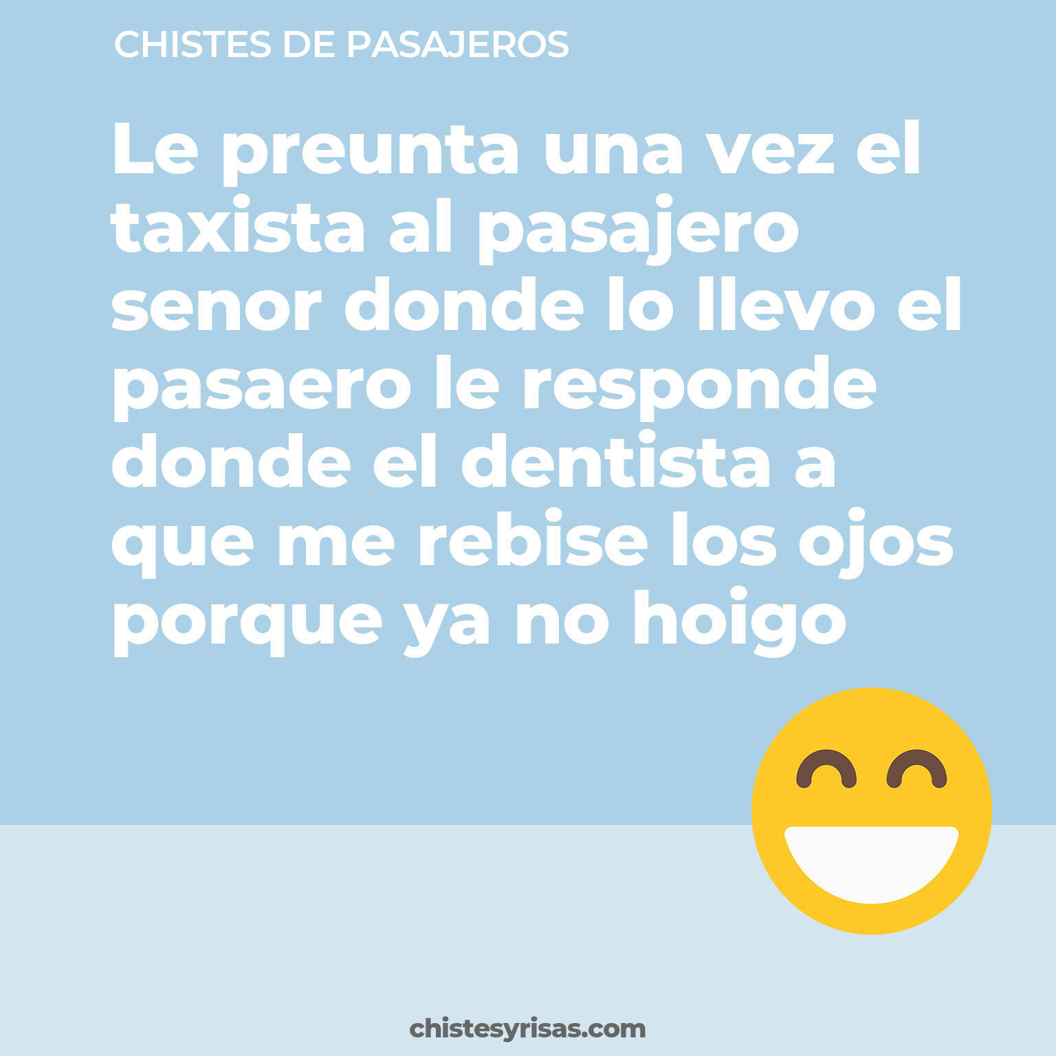 chistes de Pasajeros cortos