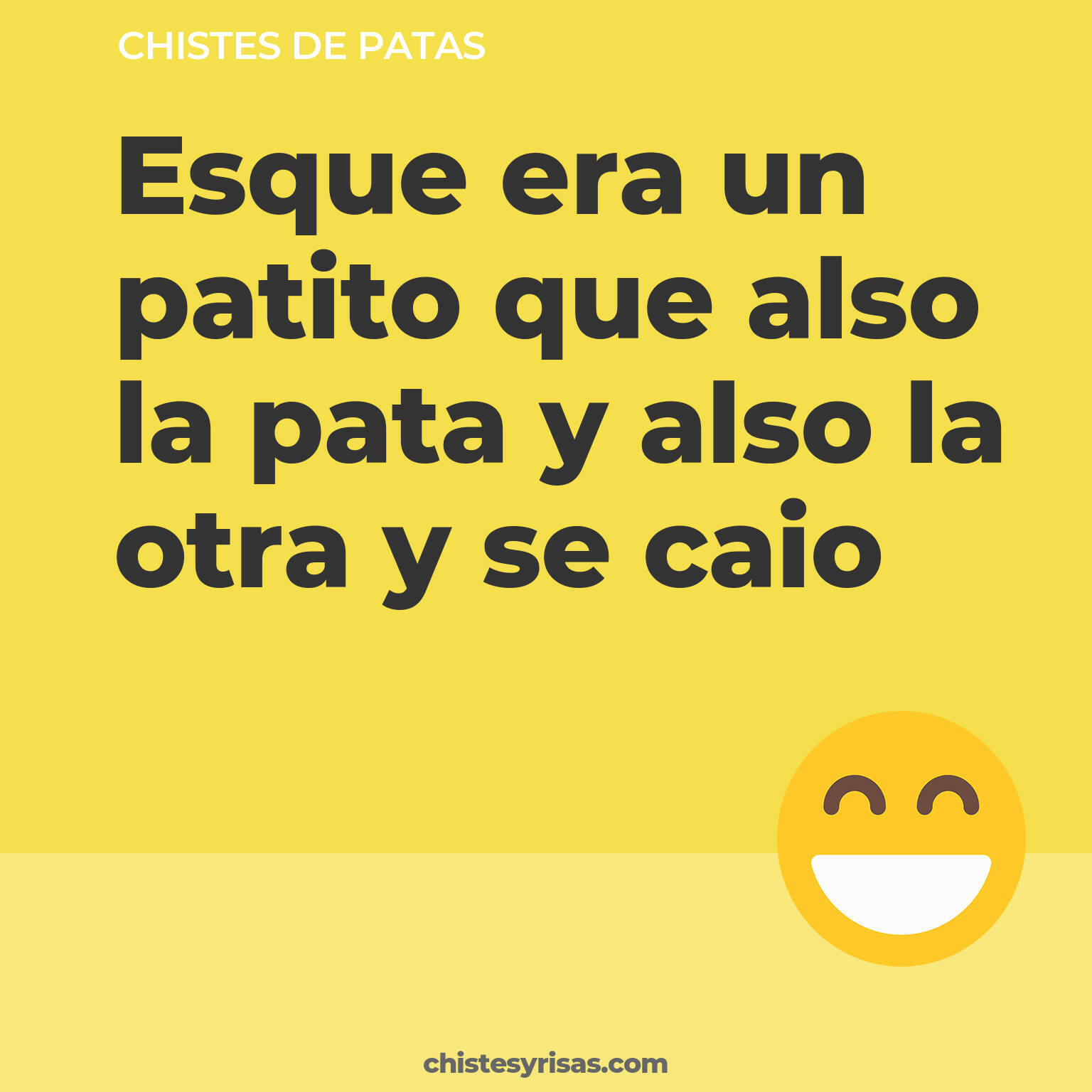 chistes de Patas buenos