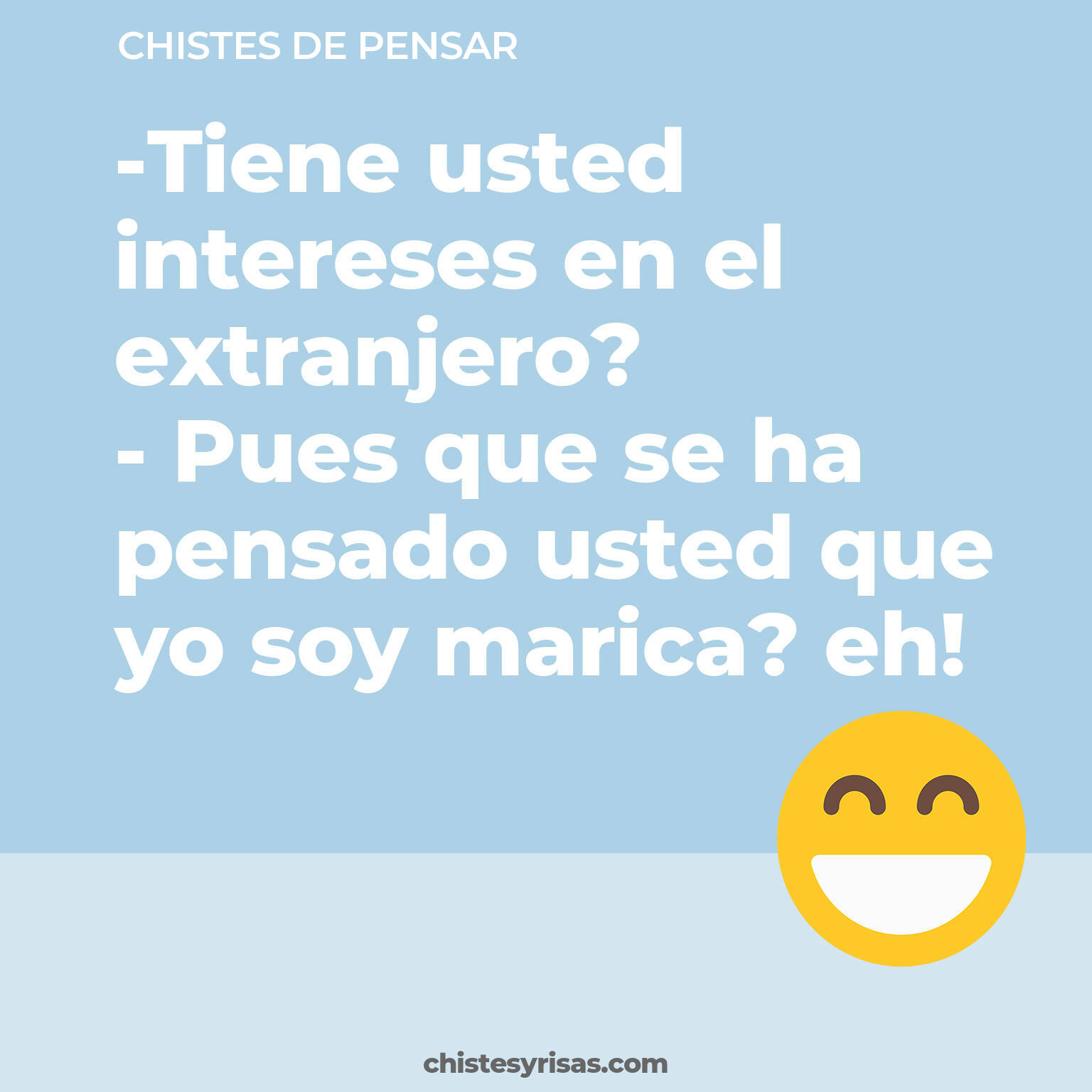 chistes de Pensar cortos