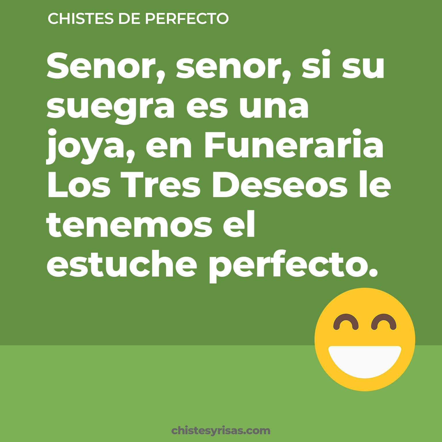 chistes de Perfecto cortos