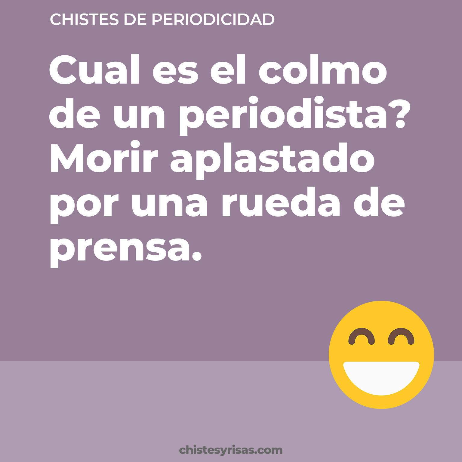 chistes de Periodicidad cortos