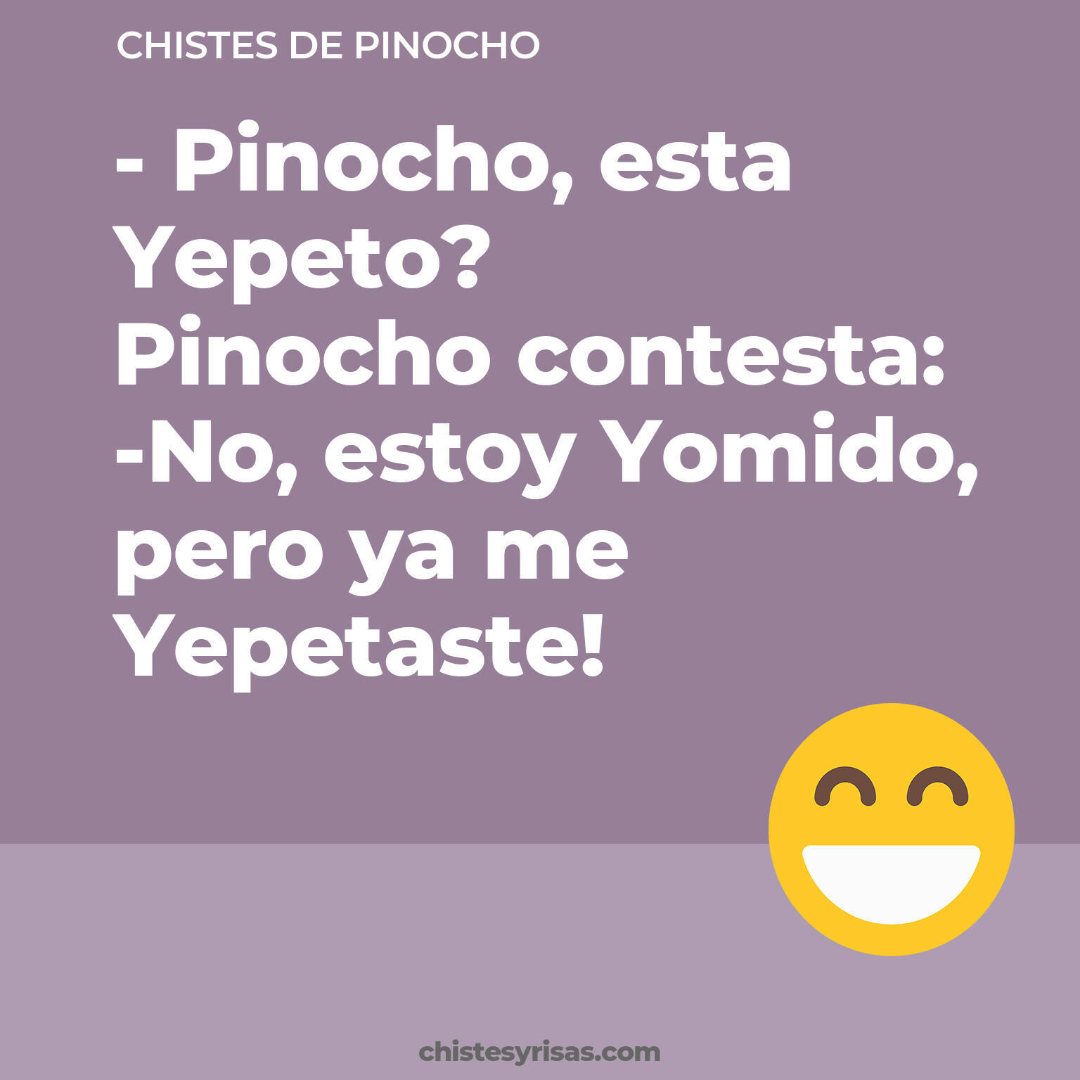 chistes de Pinocho buenos