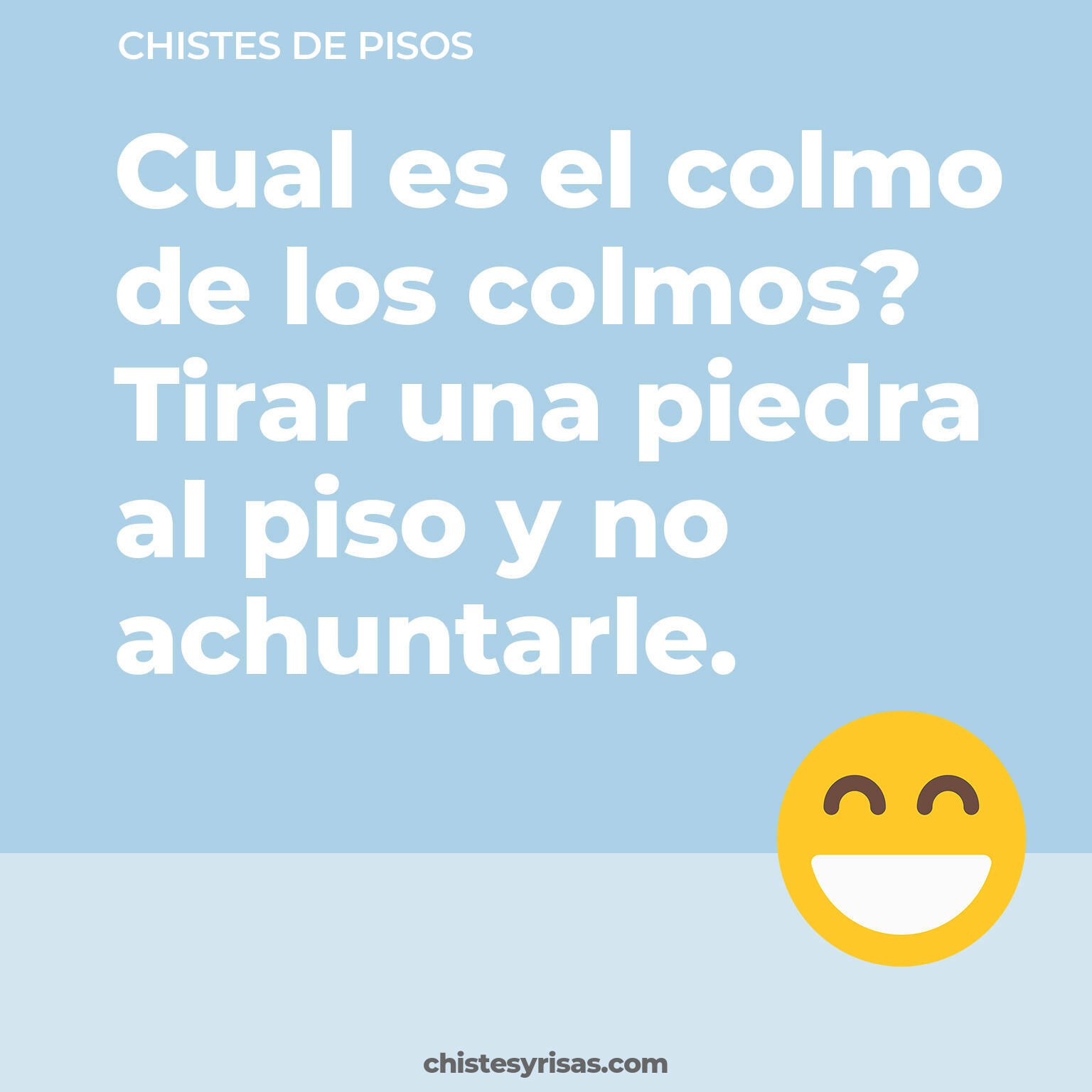 chistes de Pisos más graciosos