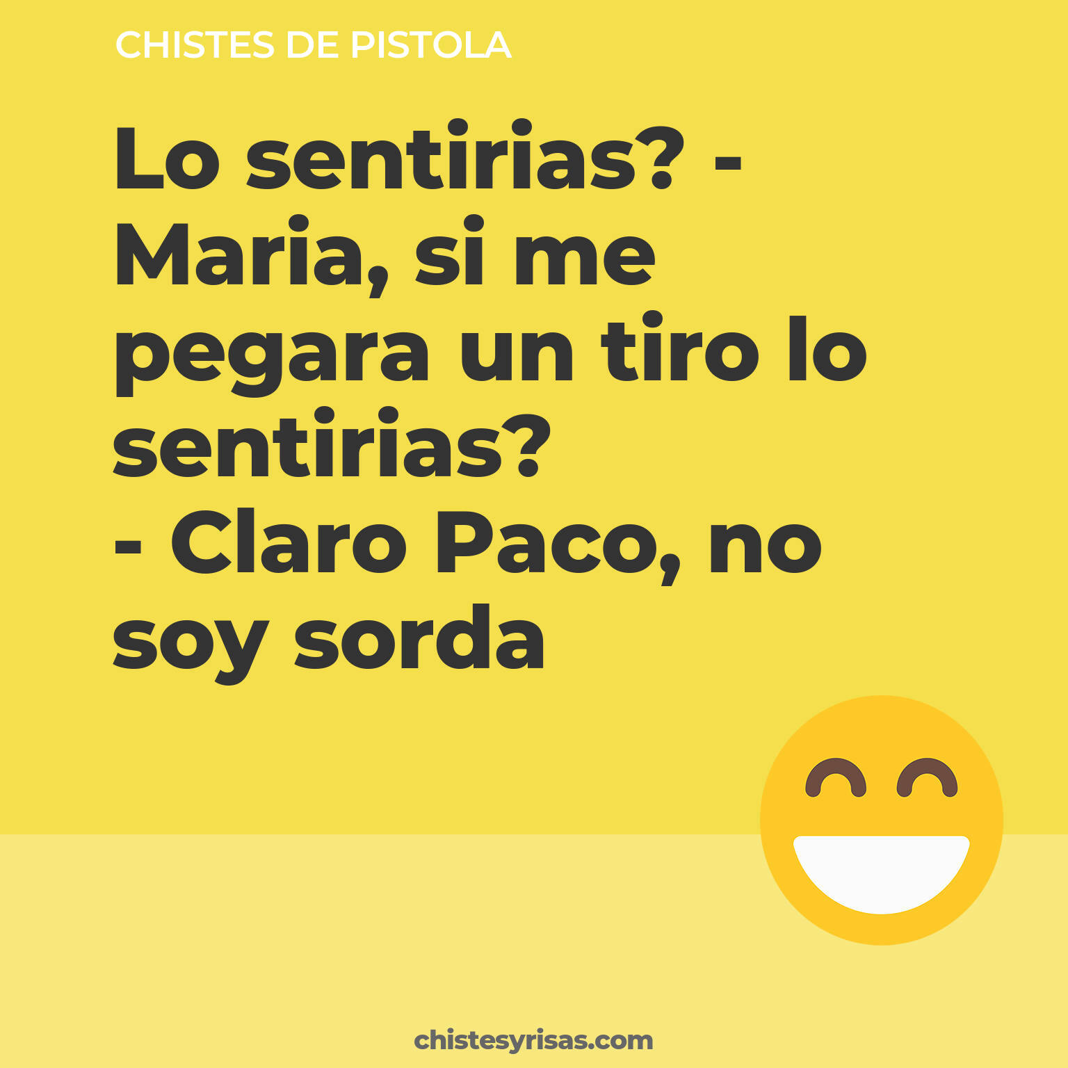 chistes de Pistola cortos