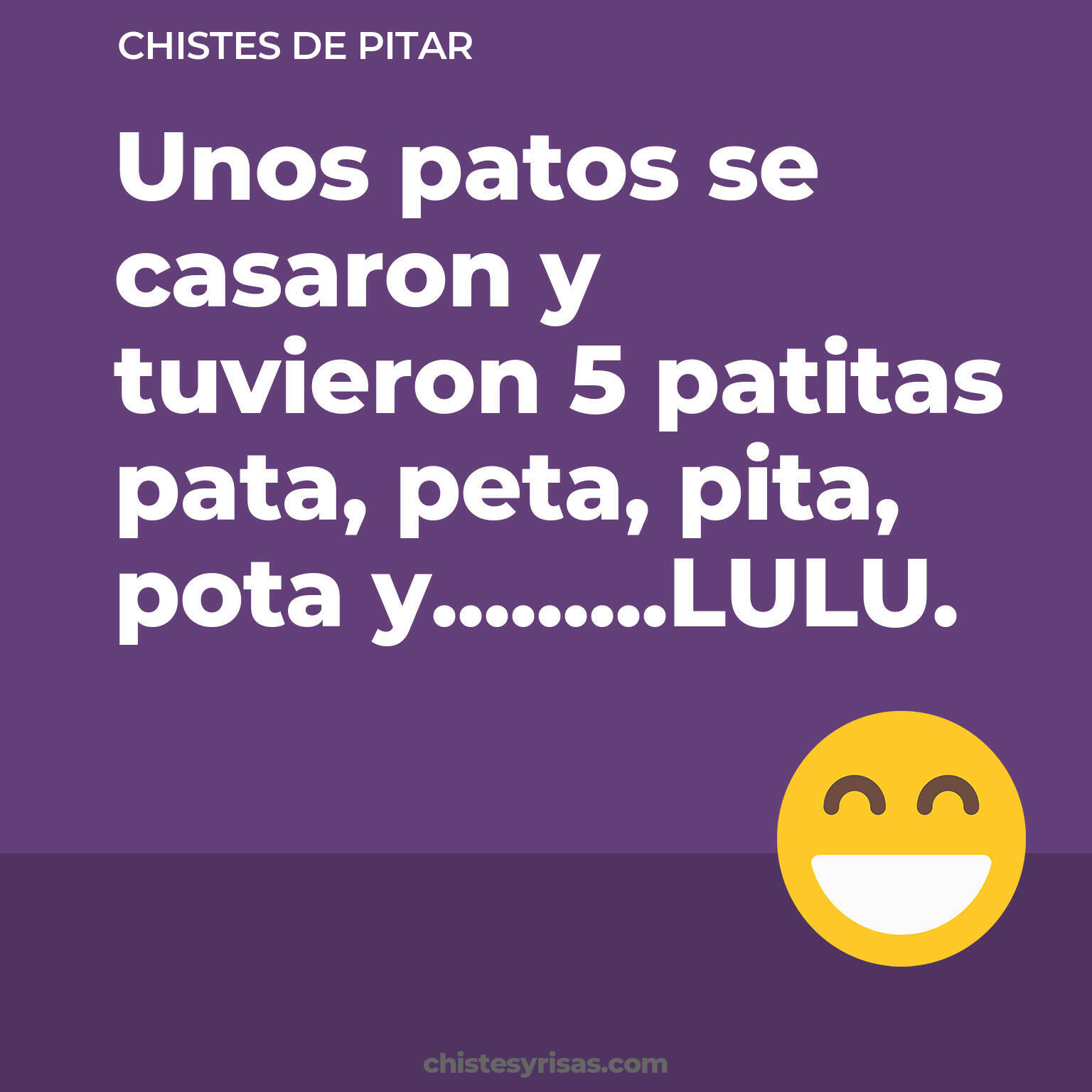 chistes de Pitar cortos