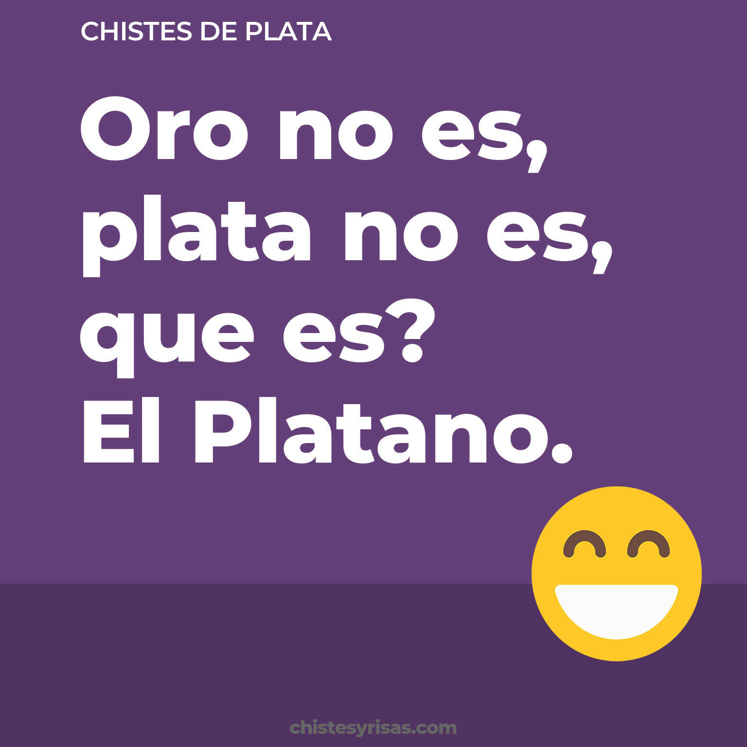 chistes de Plata cortos