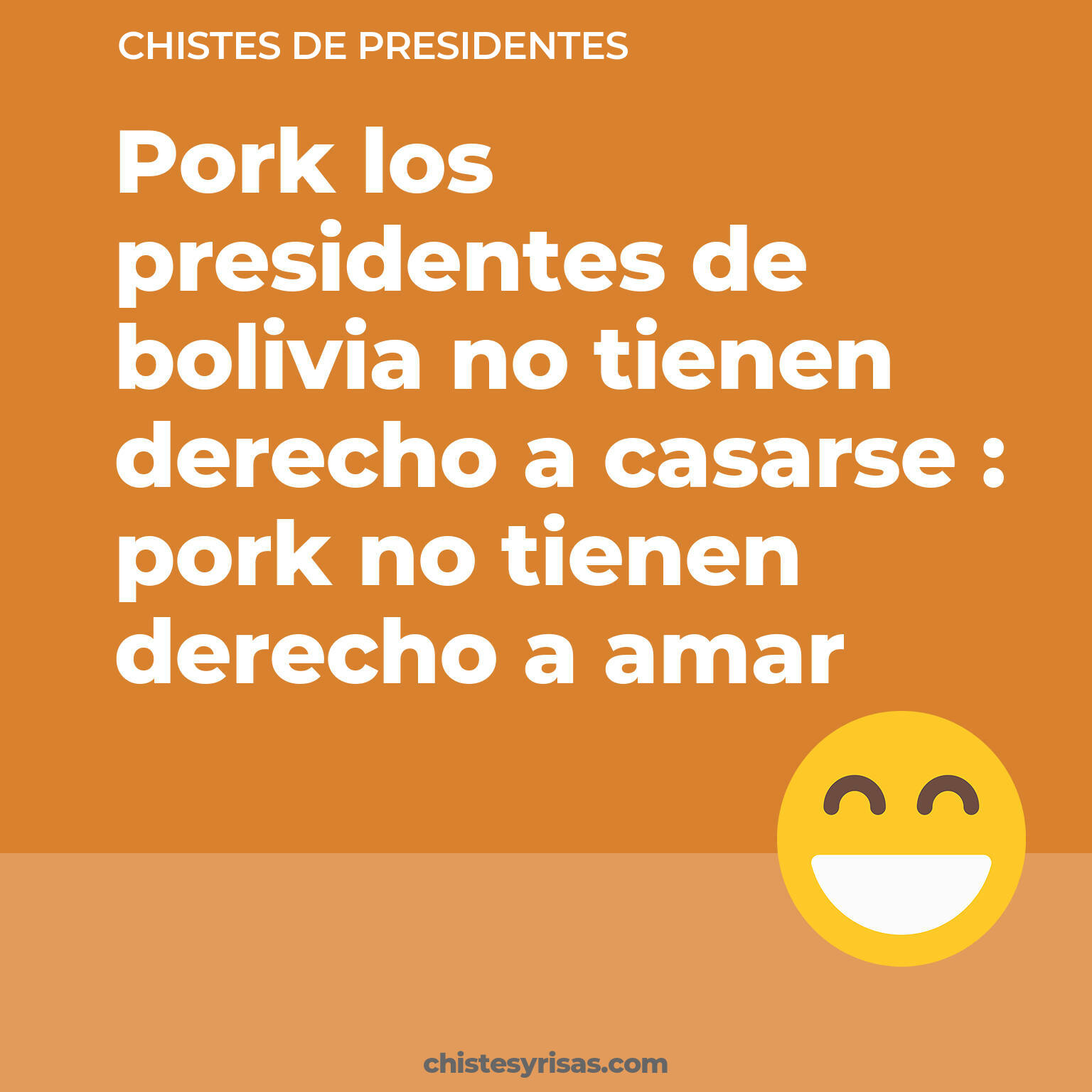 chistes de Presidentes cortos