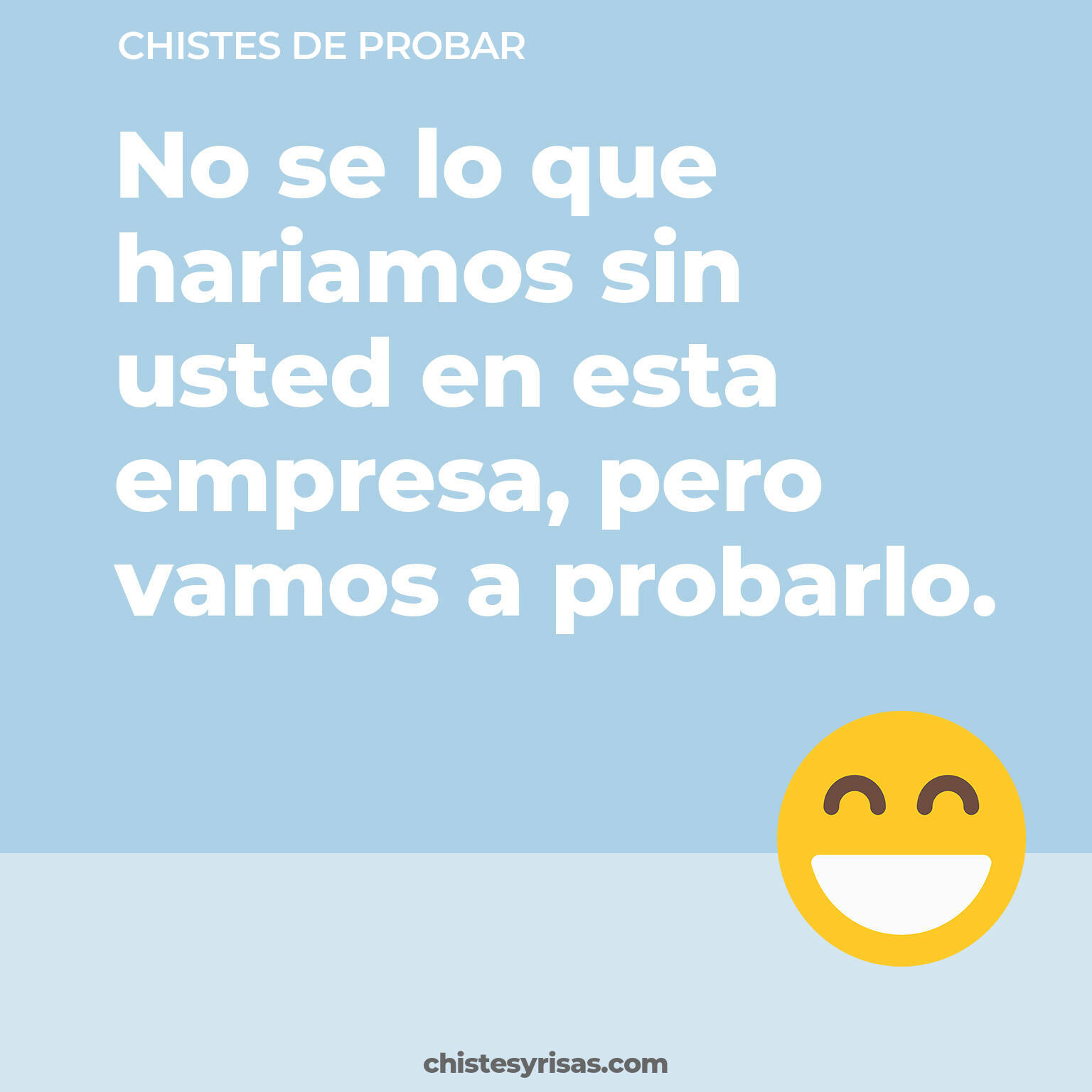 chistes de Probar cortos