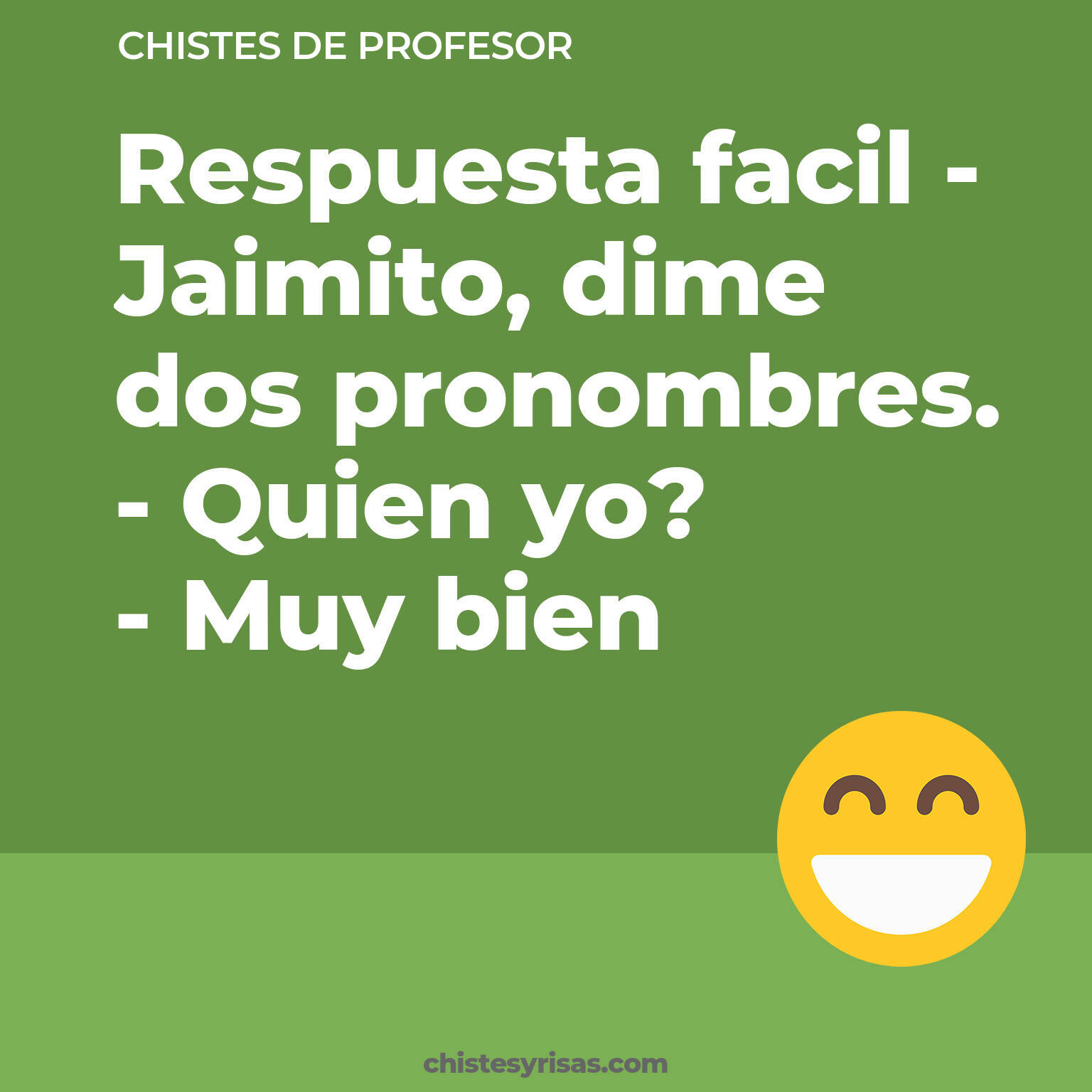 chistes de Profesor más graciosos