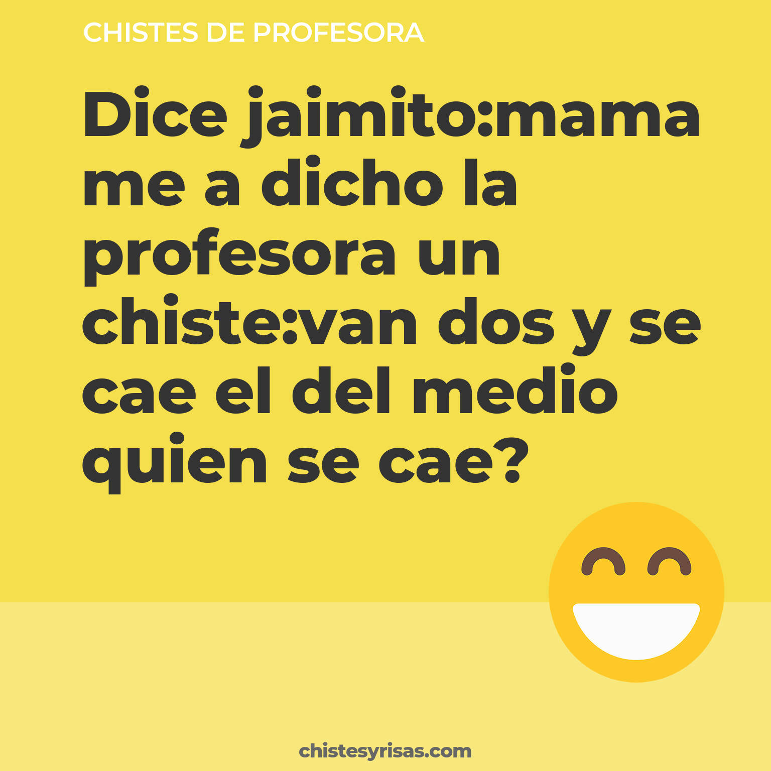 chistes de Profesora buenos