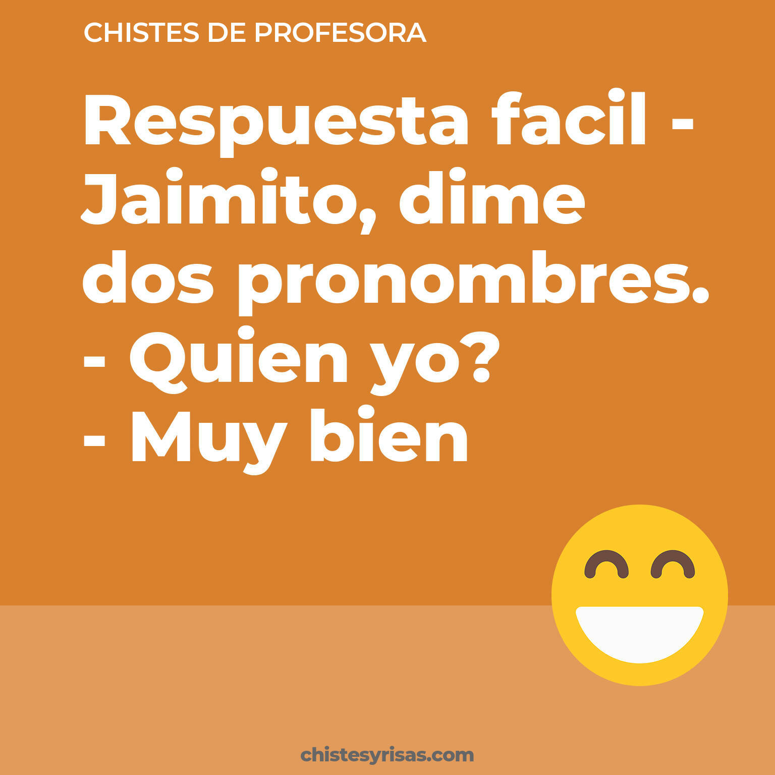 chistes de Profesora más graciosos