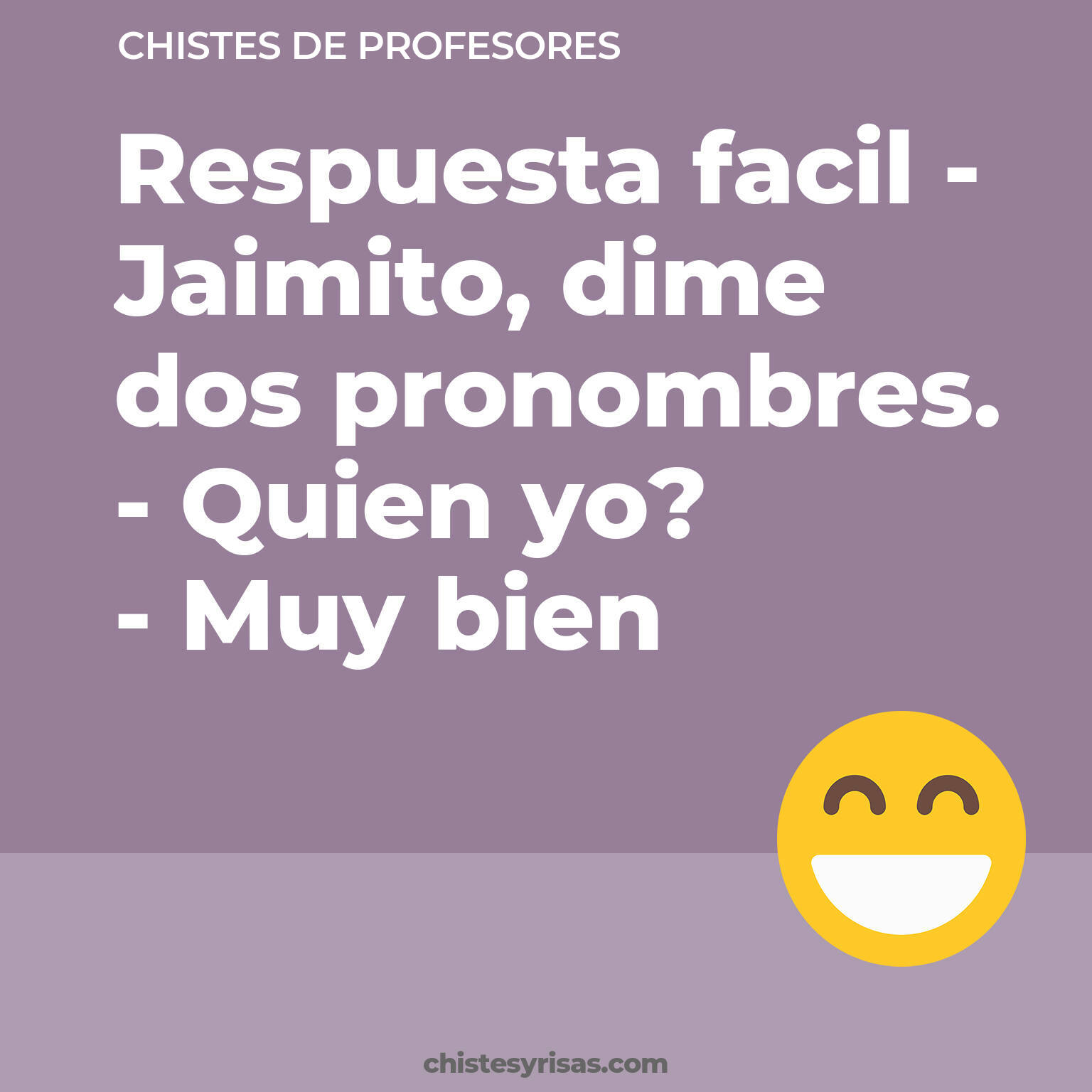 chistes de Profesores más graciosos