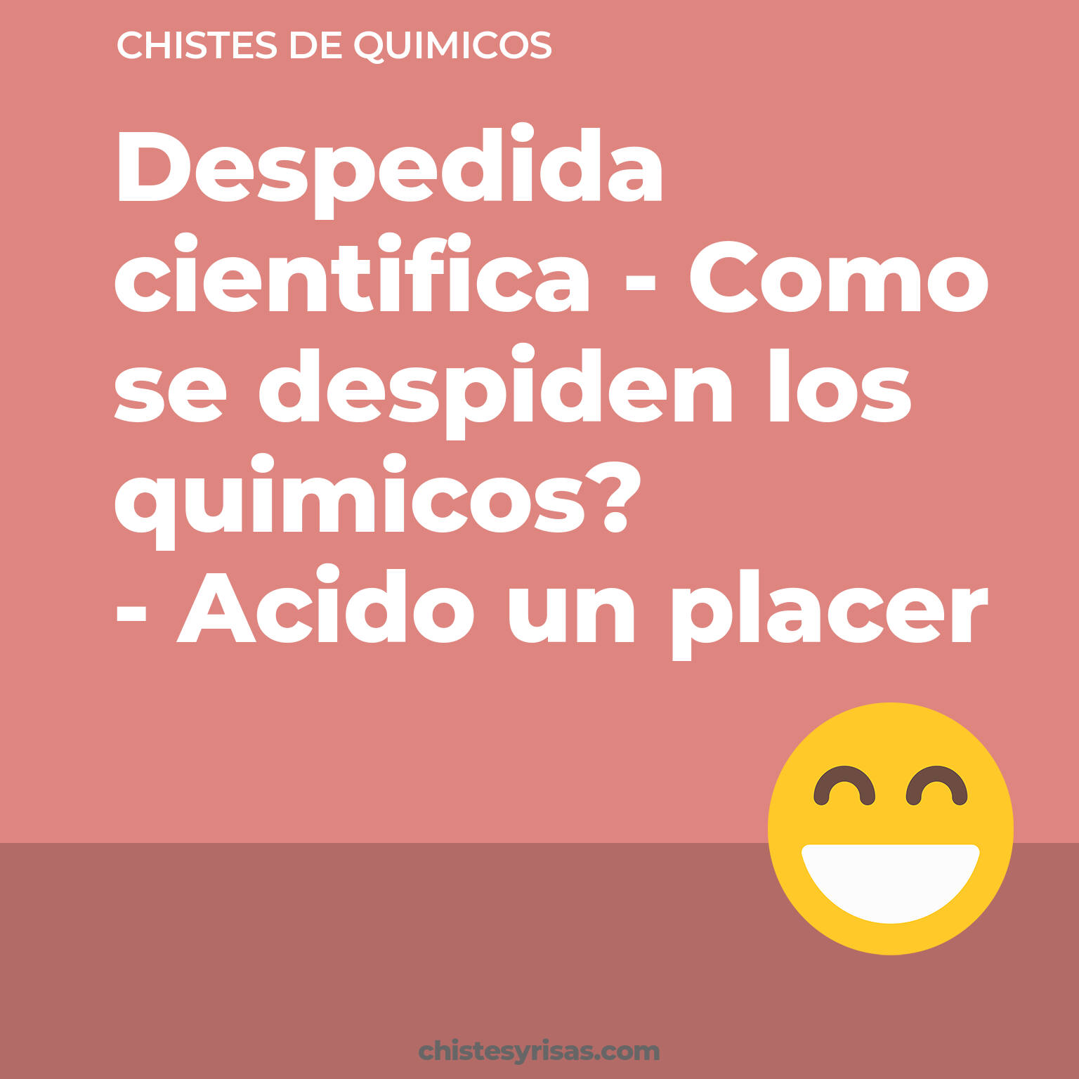 chistes de Químicos cortos