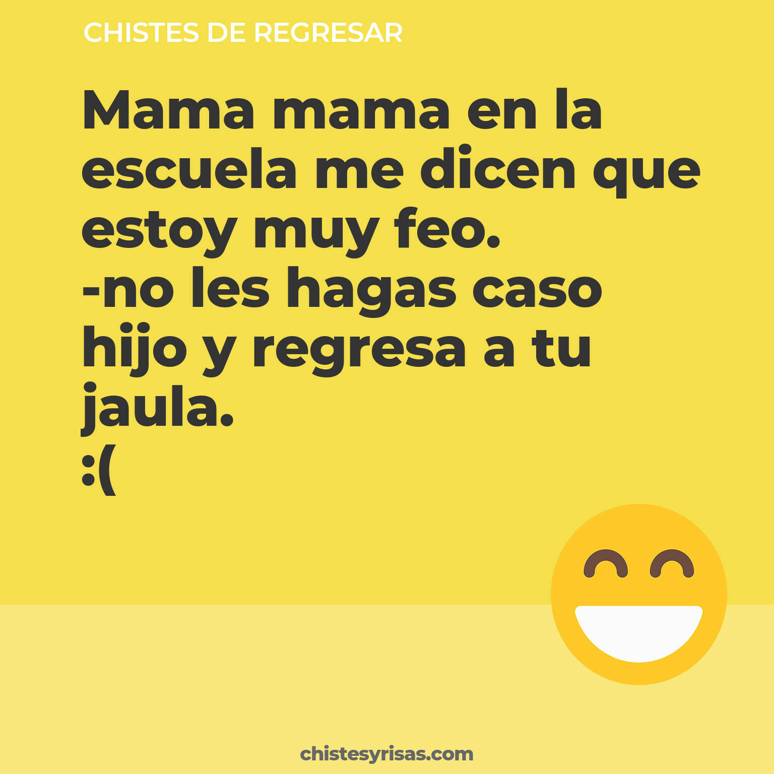 chistes de Regresar buenos foto para reir