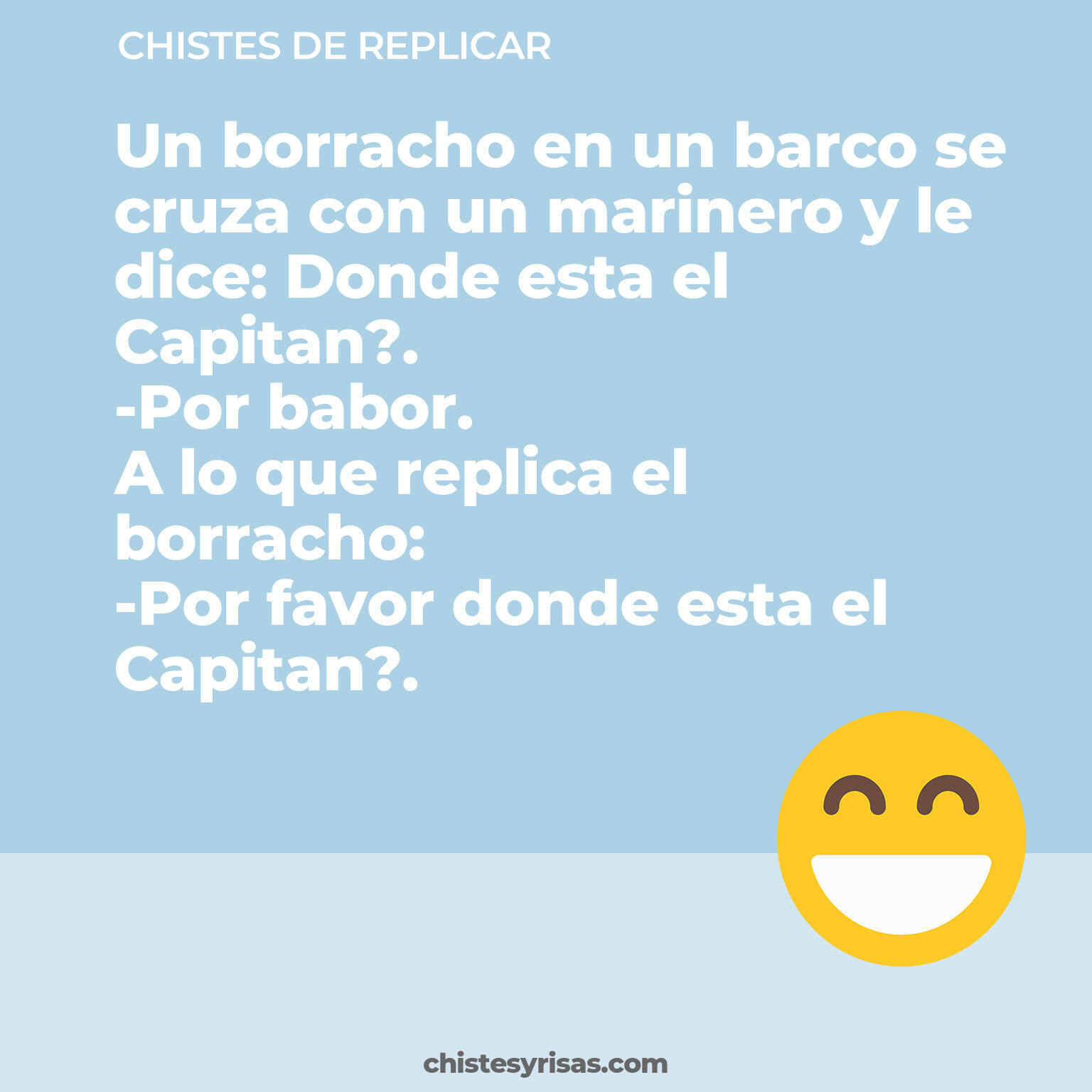 chistes de Replicar cortos