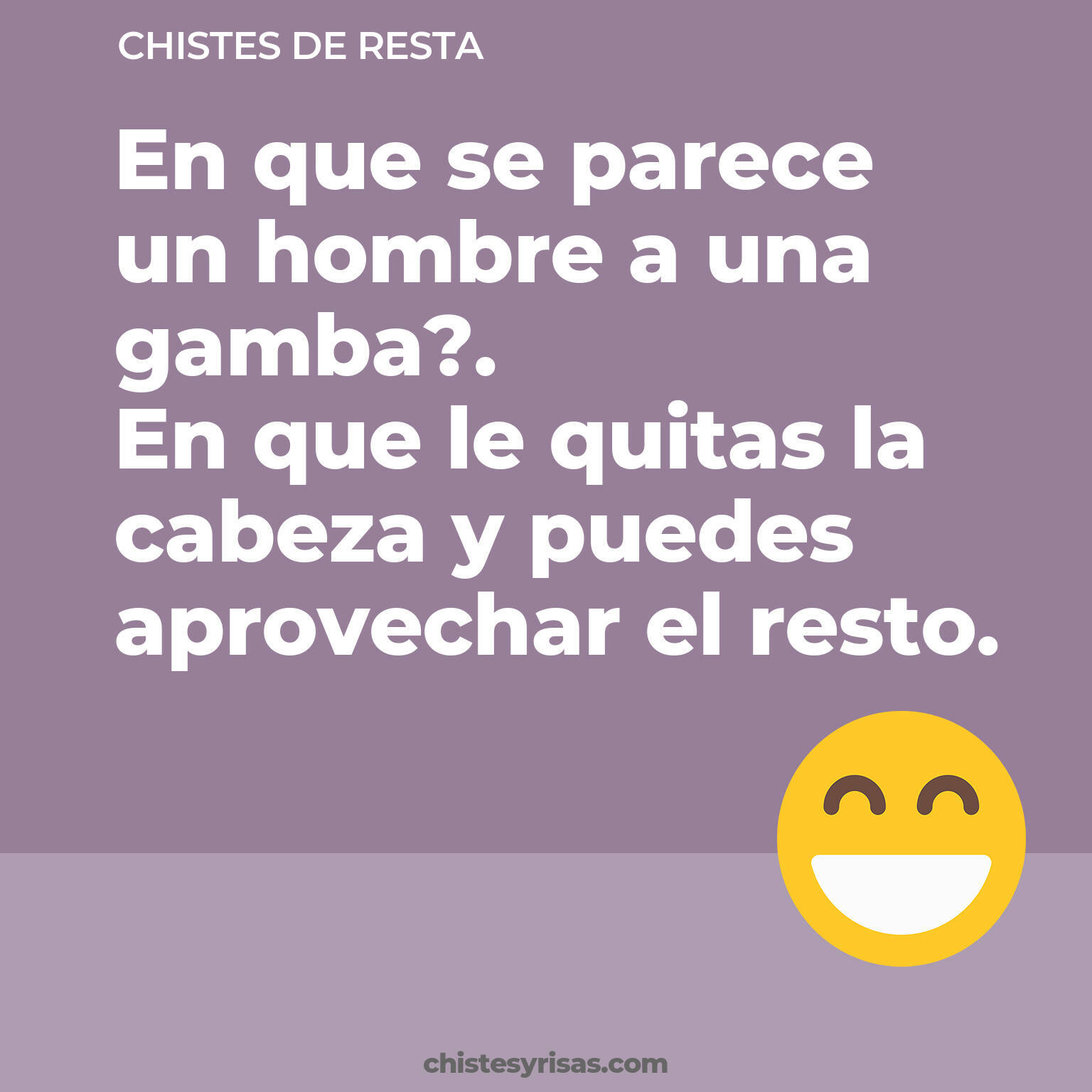 chistes de Resta cortos