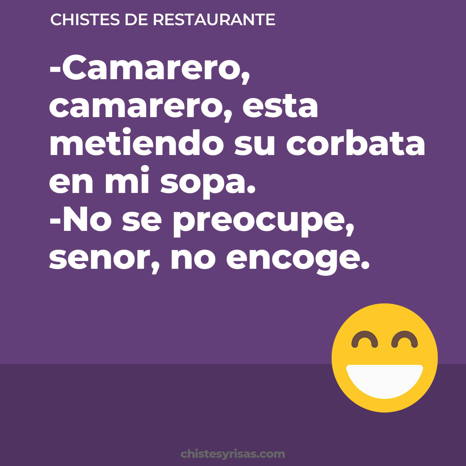 chistes de Restaurante cortos